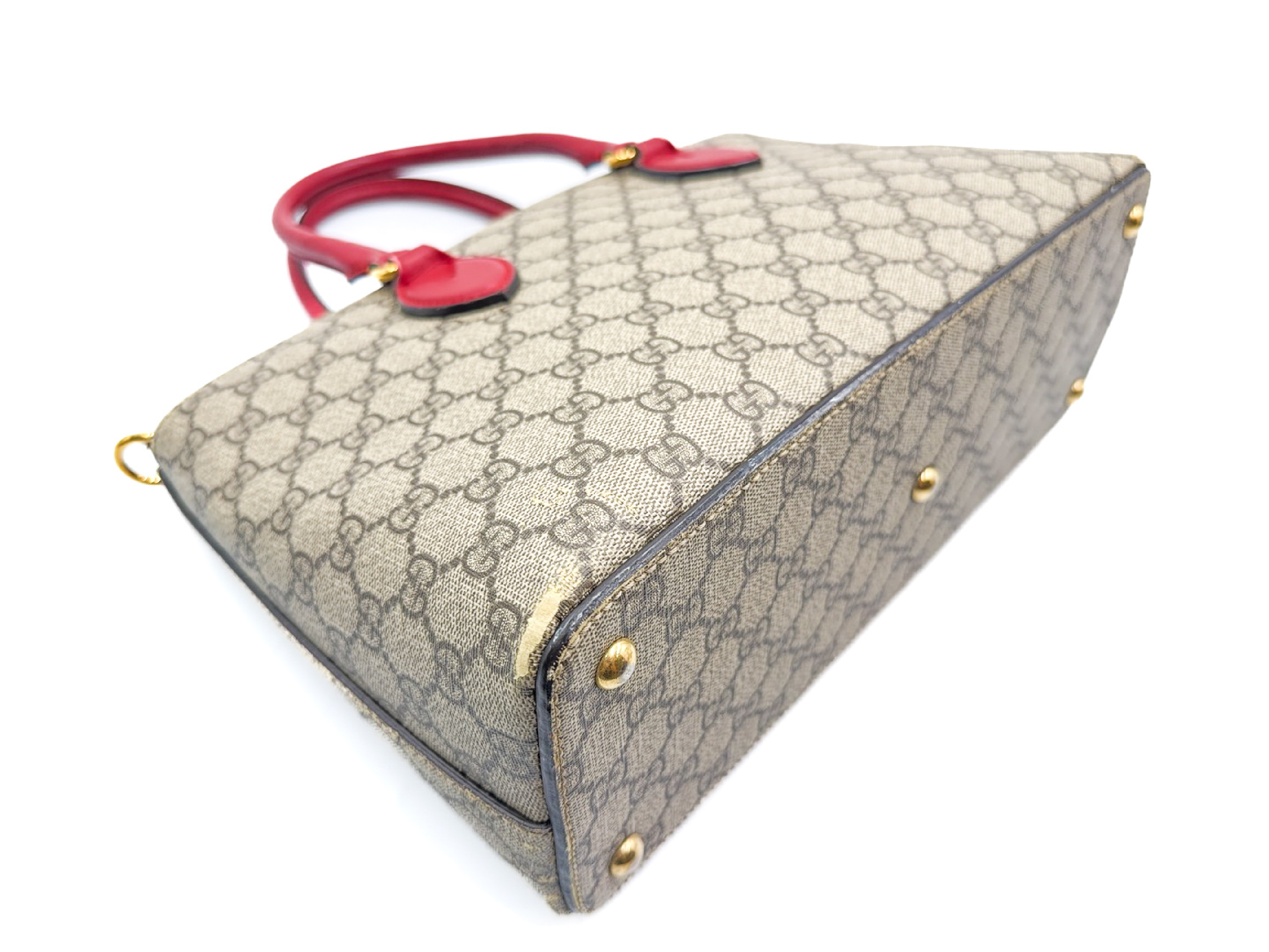 GG Supreme Gold Hardware Leather Handbag 409534 — view 7