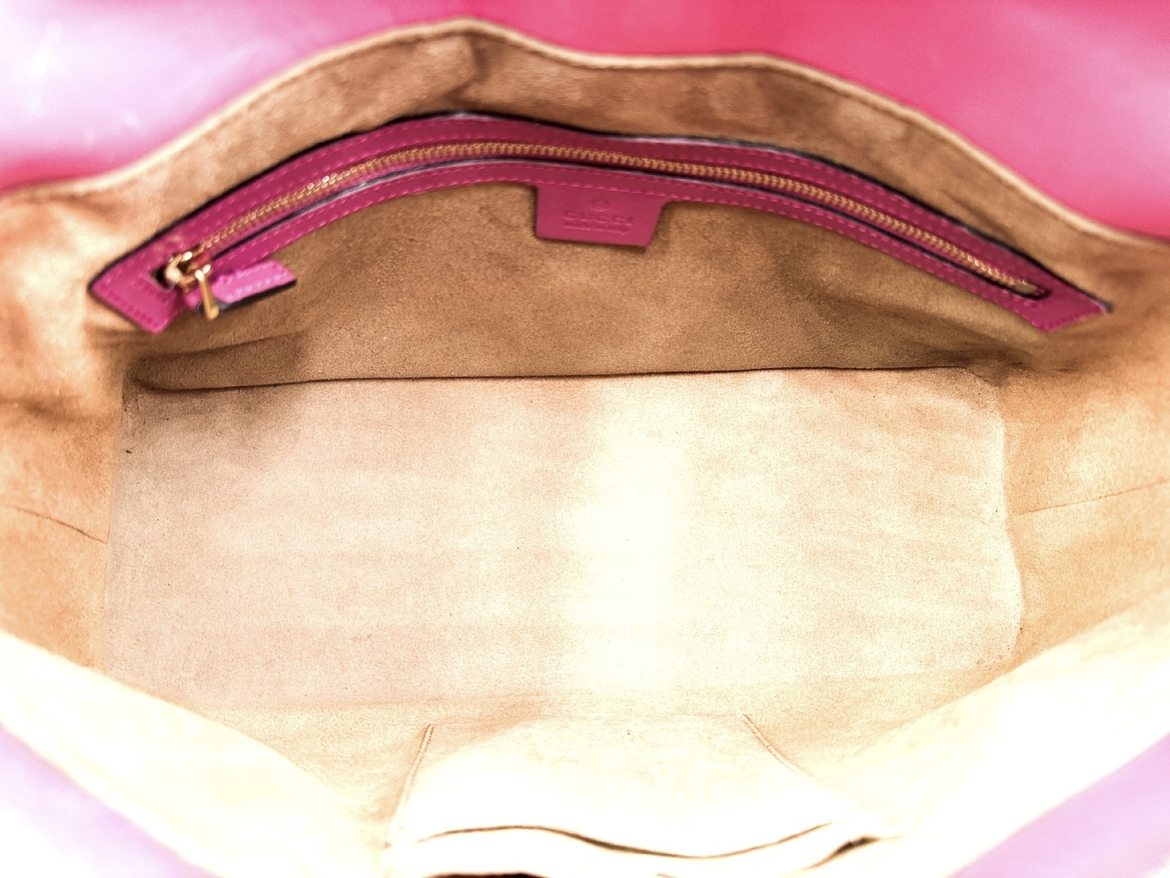 GG Supreme Gold Hardware Leather Handbag 409534 — view 10