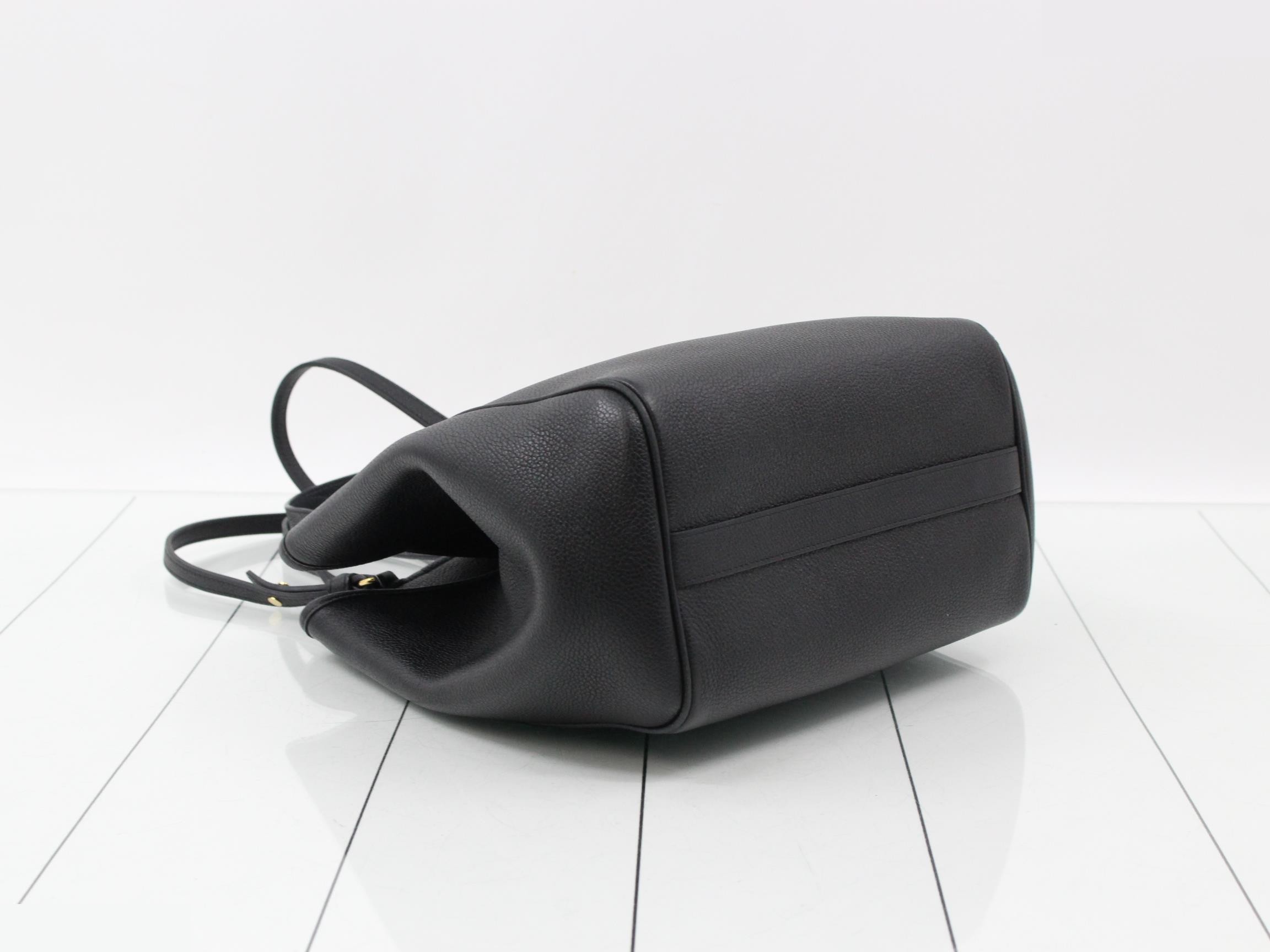 2-way Small Fold Cabas Tote Bag - Black — view 5