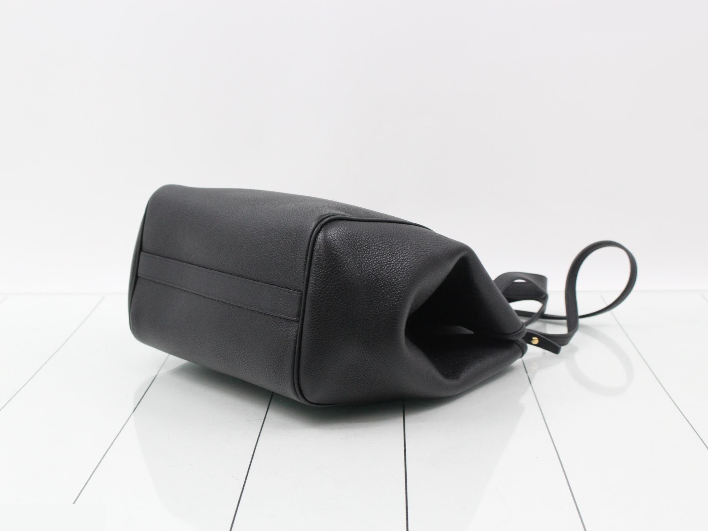2-way Small Fold Cabas Tote Bag - Black — view 6