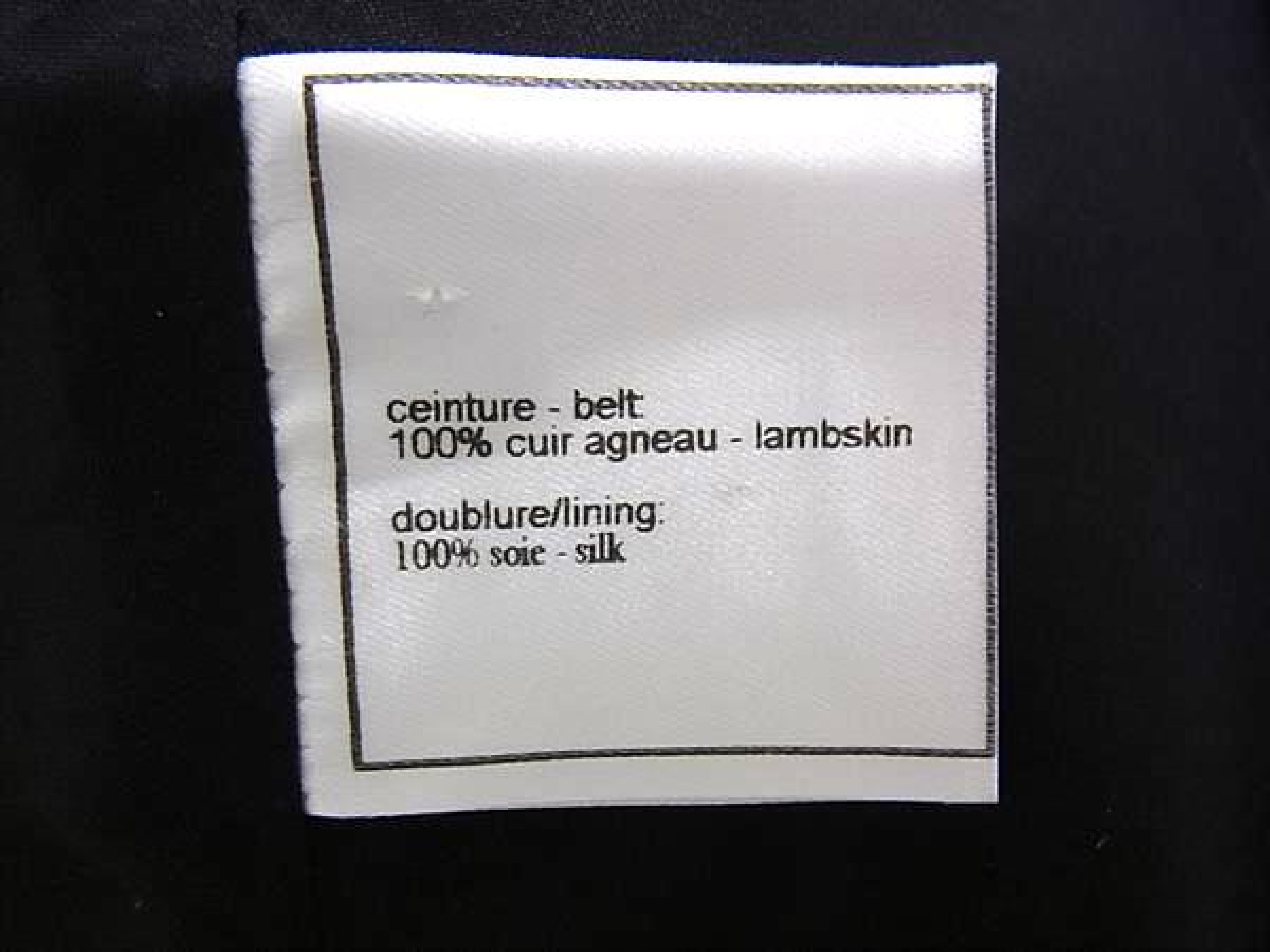 Lambskin Corset Belt, Size 40, Women's, Black, FY4181 (Other Accessories) — view 4