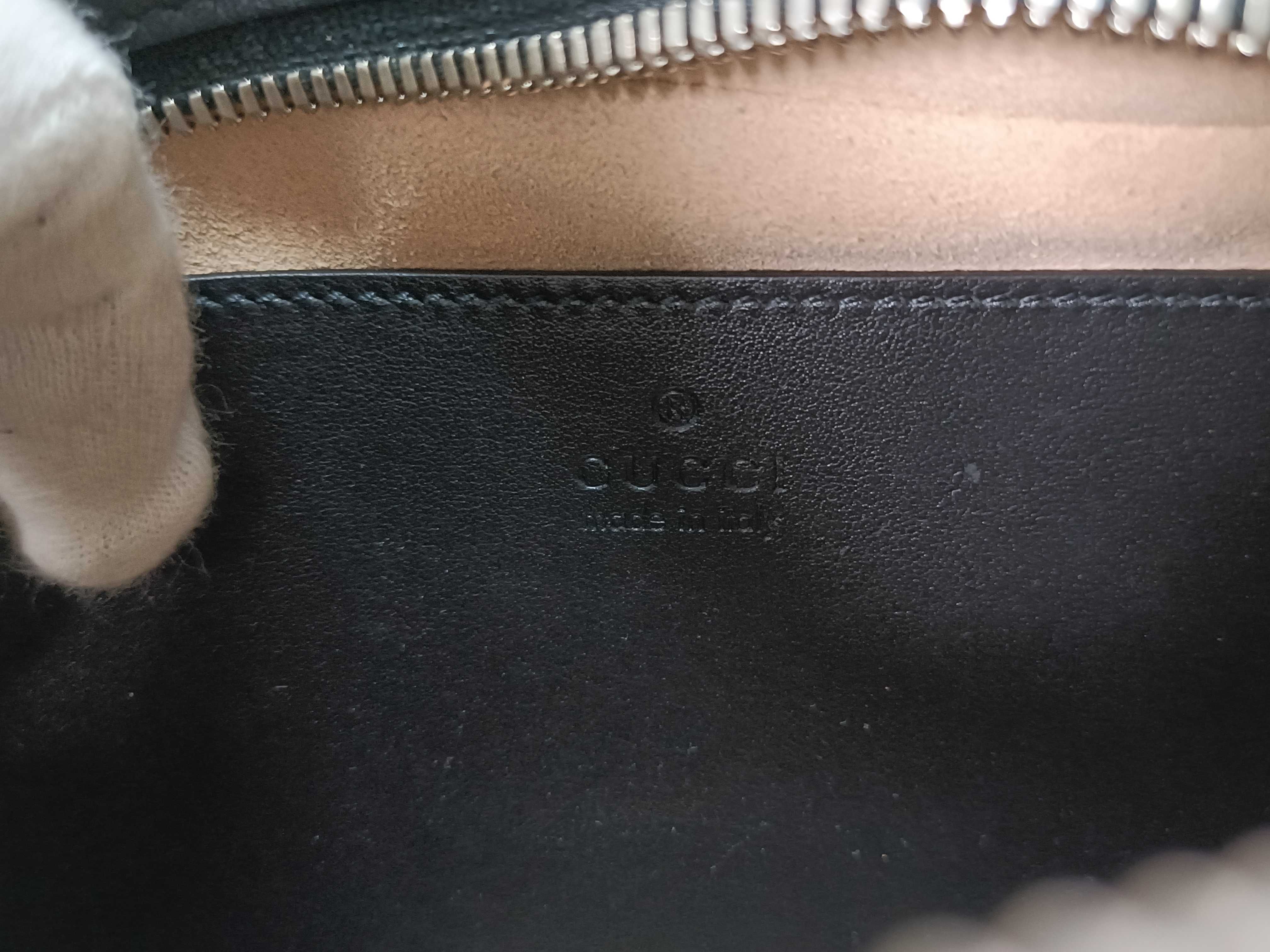SG-GG Marmont Leather Chain Shoulder Bag Black 447632 Shoulder Bag — view 11