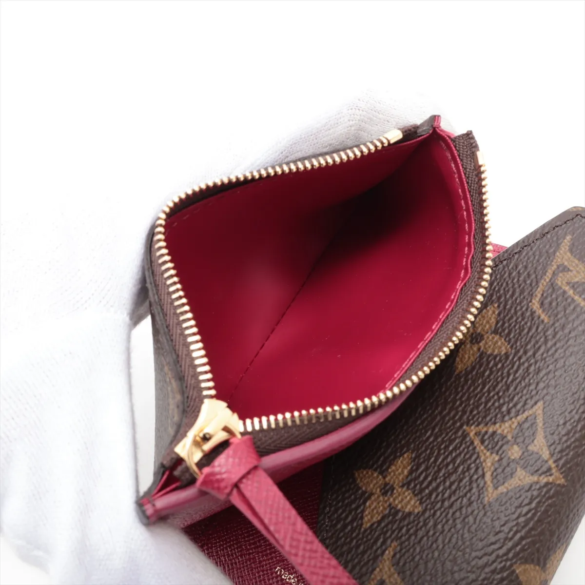 Monogram Portefeuille Victorine M41938 Fuchsia Compact Wallet (RFID detected) — view 6