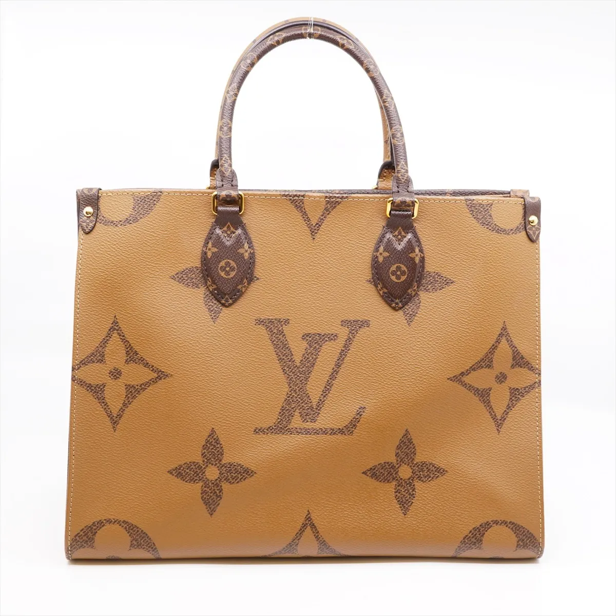 Giant Monogram Reverse OnTheGo MM M45321 FP1200 Brown Tote Bag. Includes dust bag. — view 2