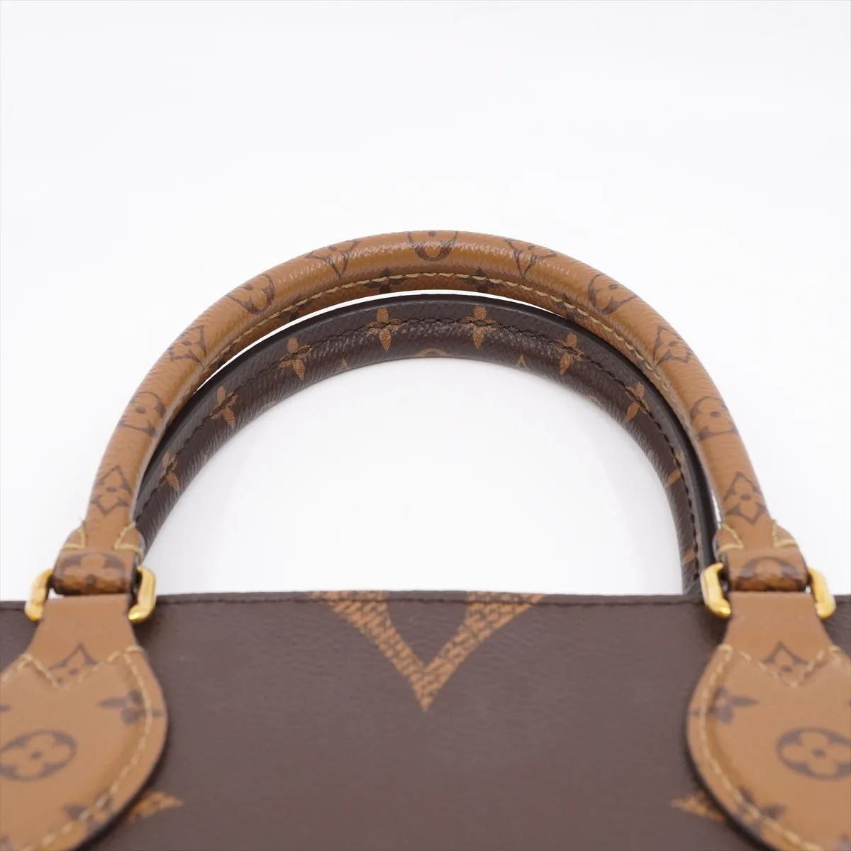Giant Monogram Reverse OnTheGo MM M45321 FP1200 Brown Tote Bag. Includes dust bag. — view 6