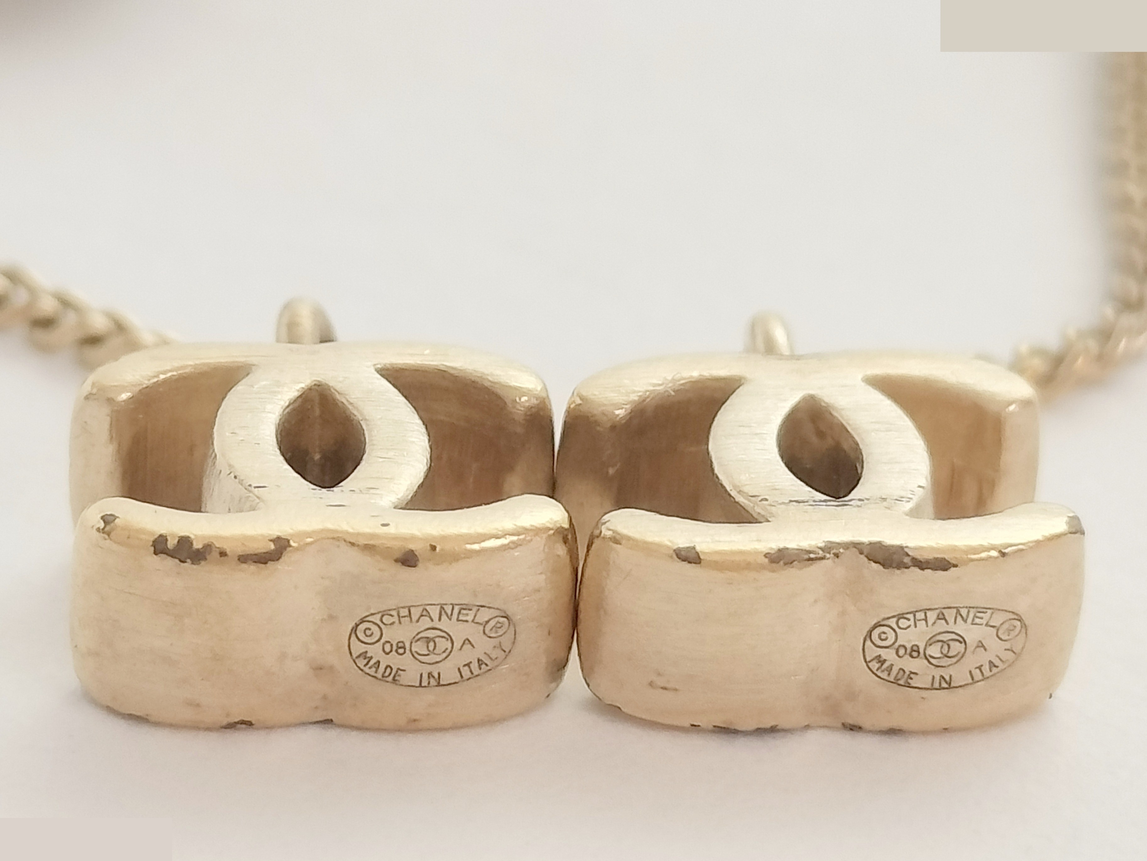 Coco dangling gold earrings — view 3