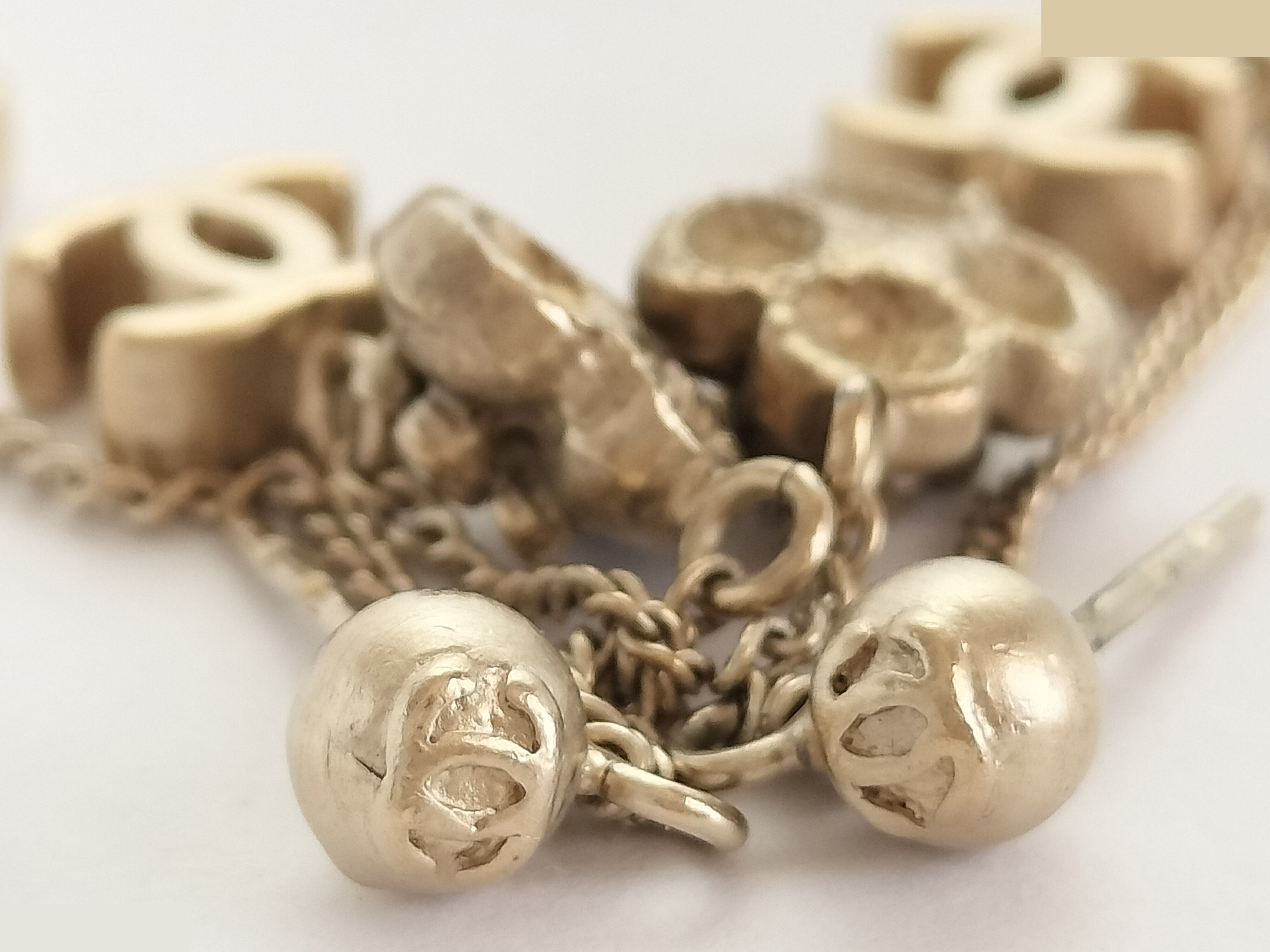 Coco dangling gold earrings — view 5