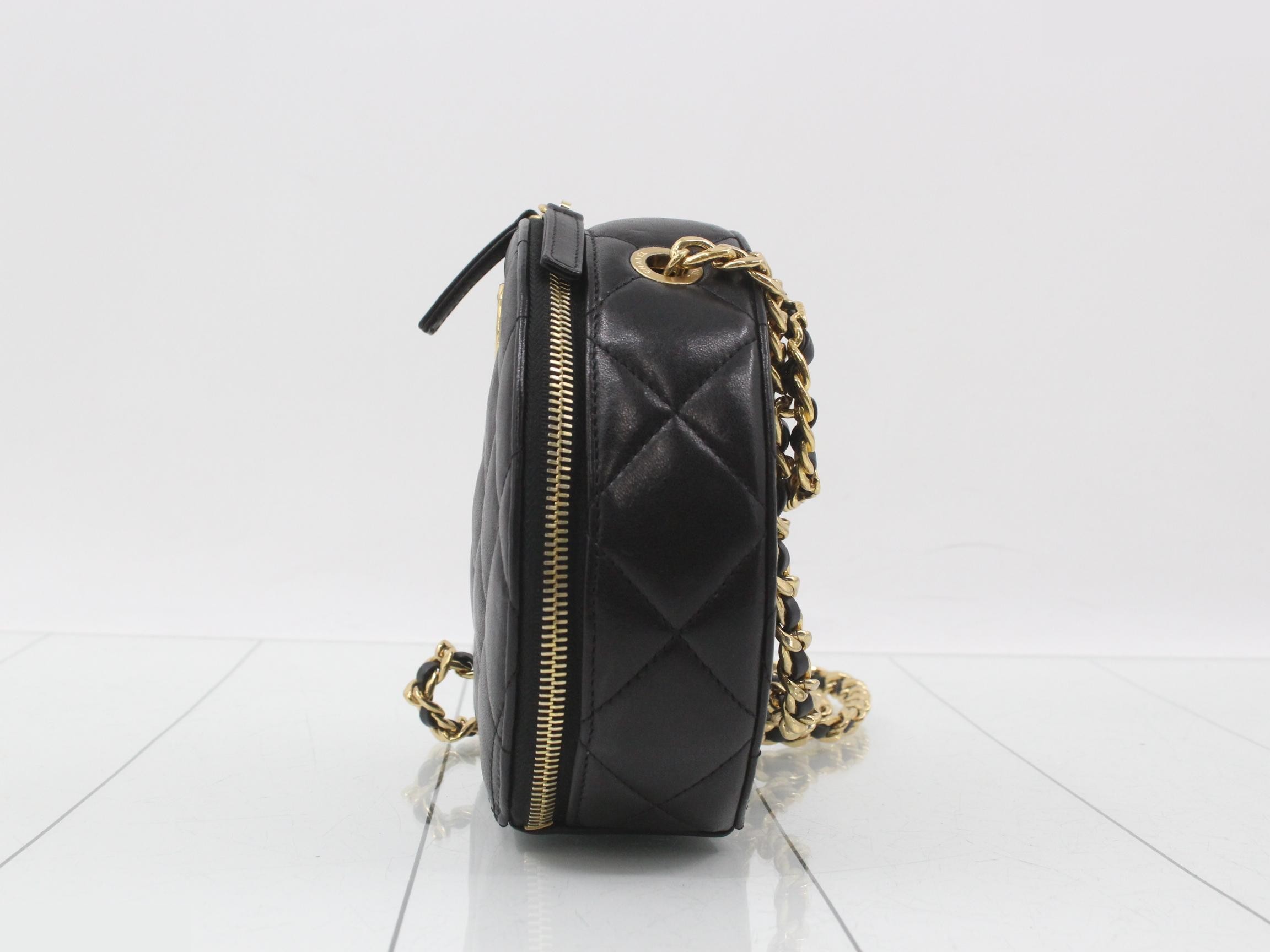 Matelassé Lambskin Coco Mark Chain Shoulder Bag — view 3