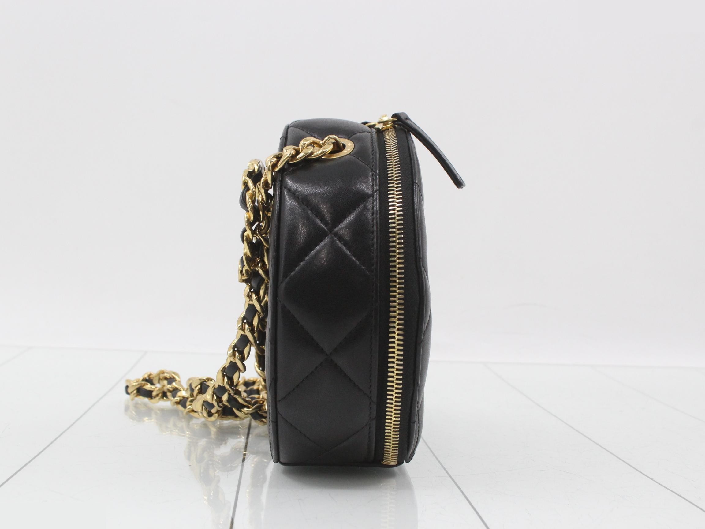 Matelassé Lambskin Coco Mark Chain Shoulder Bag — view 4