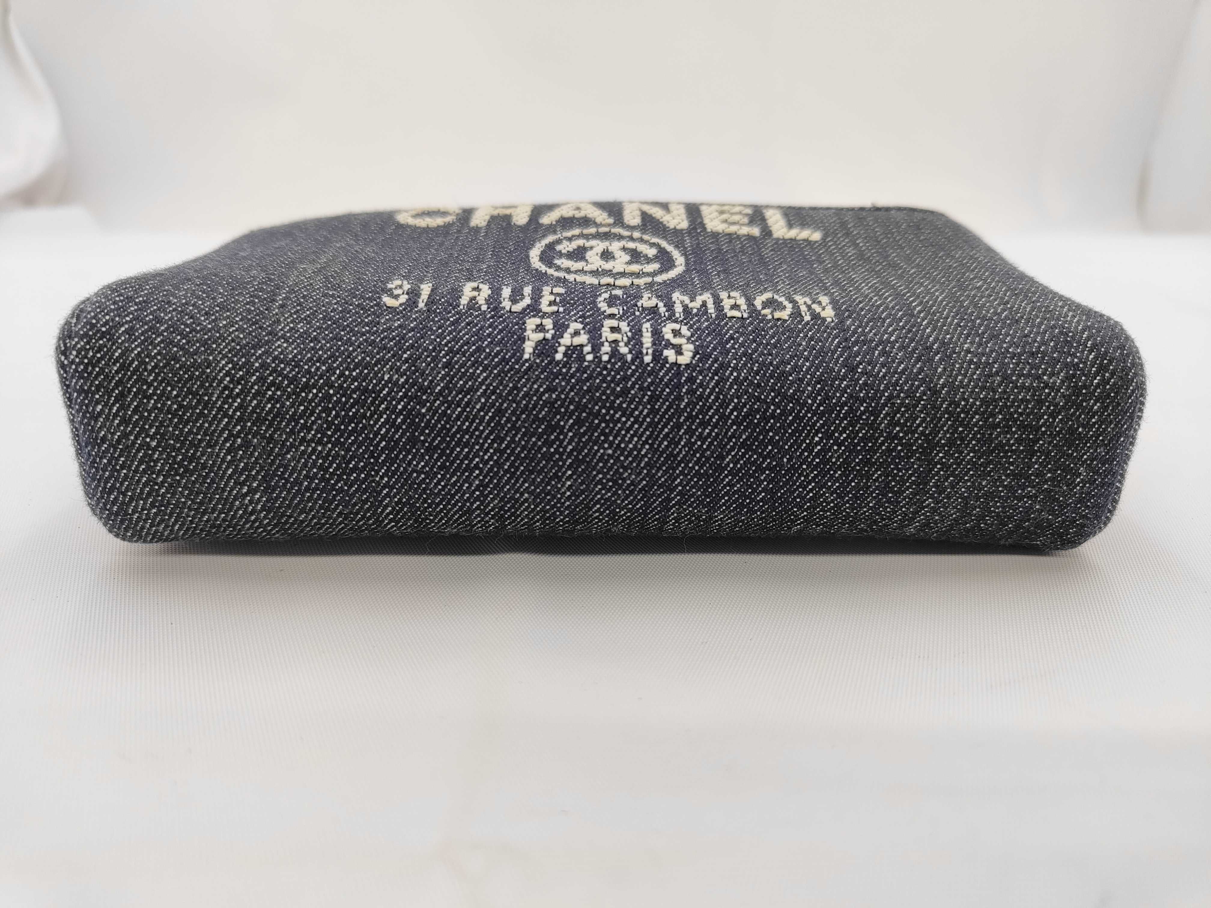 Deauville Denim Chain Shoulder Bag — view 5