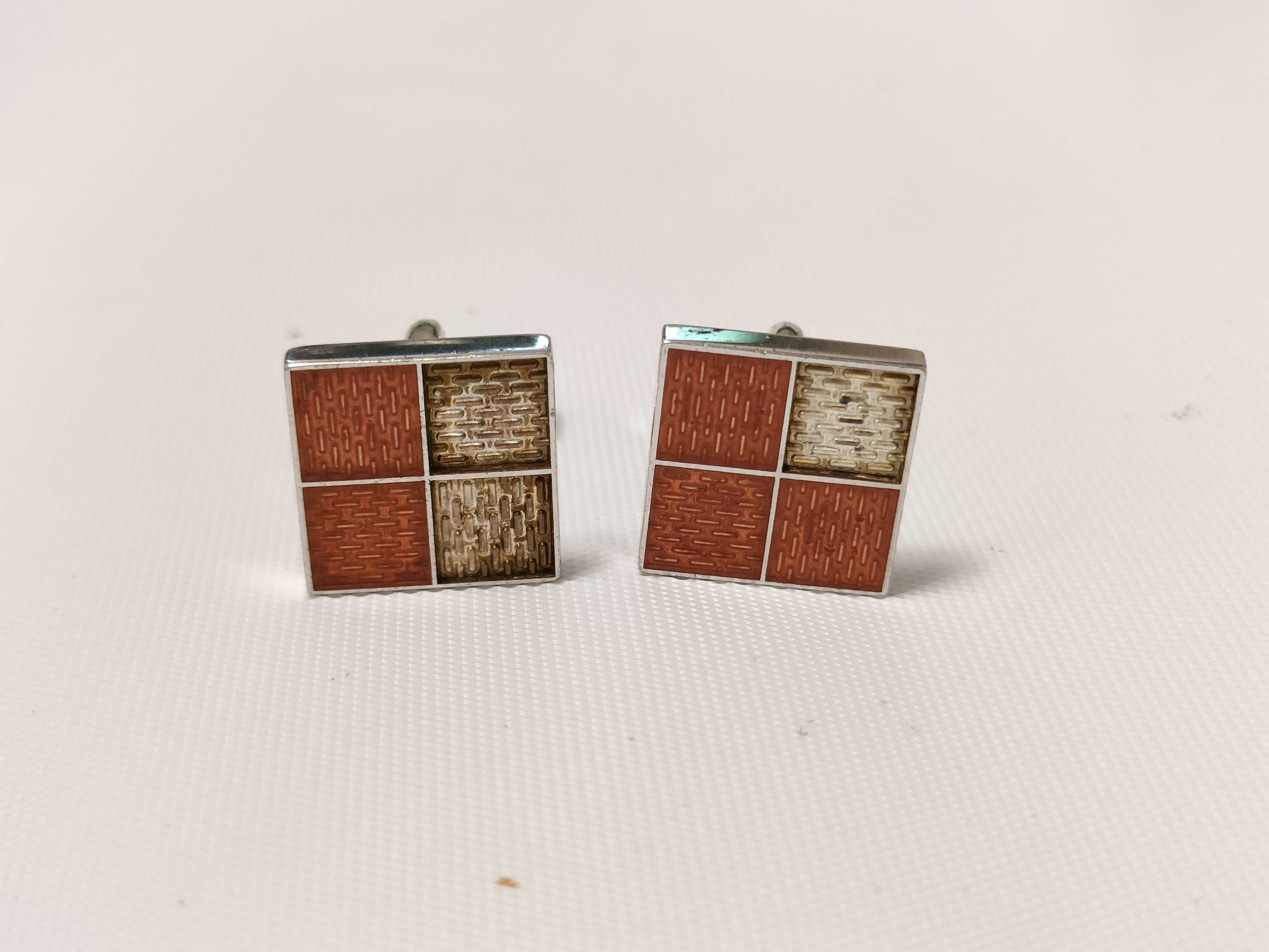 Damier / Damier / Bouton de Manchette / Cufflinks / SV Tie Clip & Cufflinks