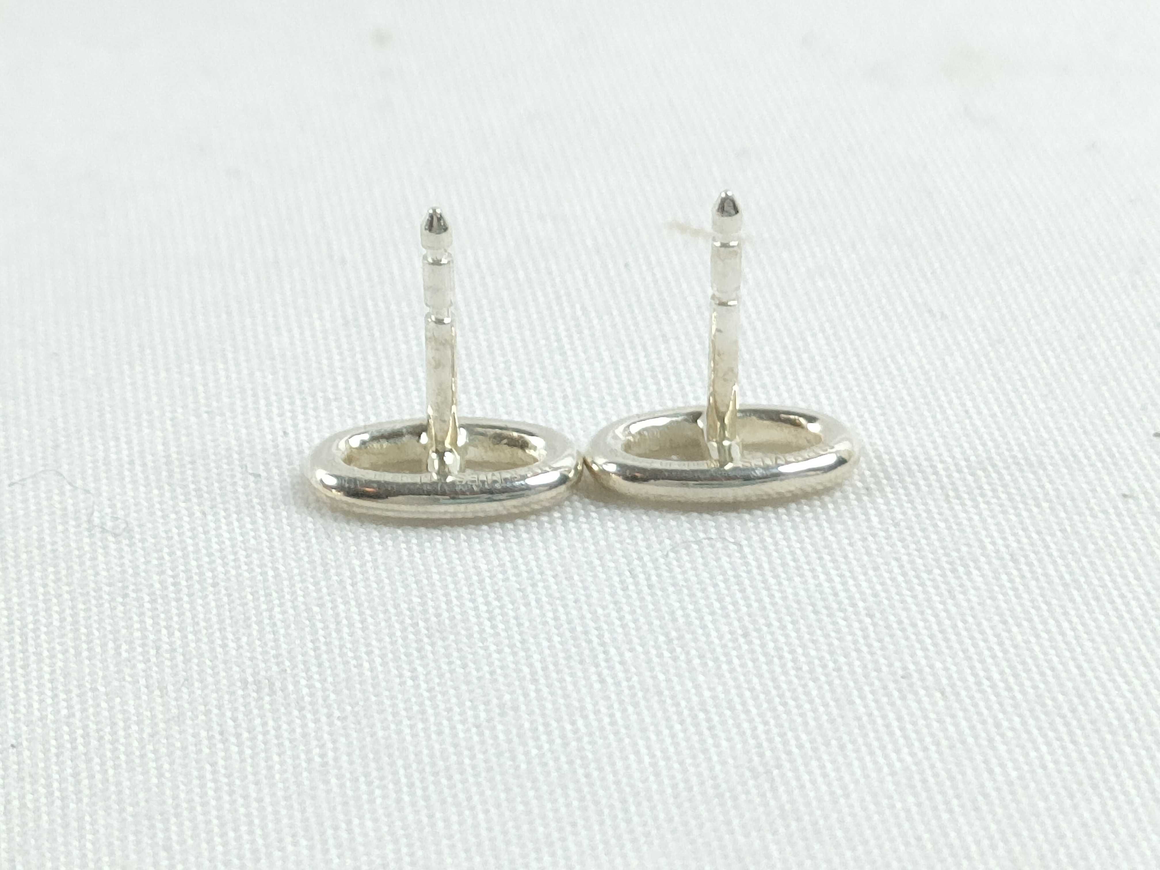 Silver Pig Nose Earrings — view 3