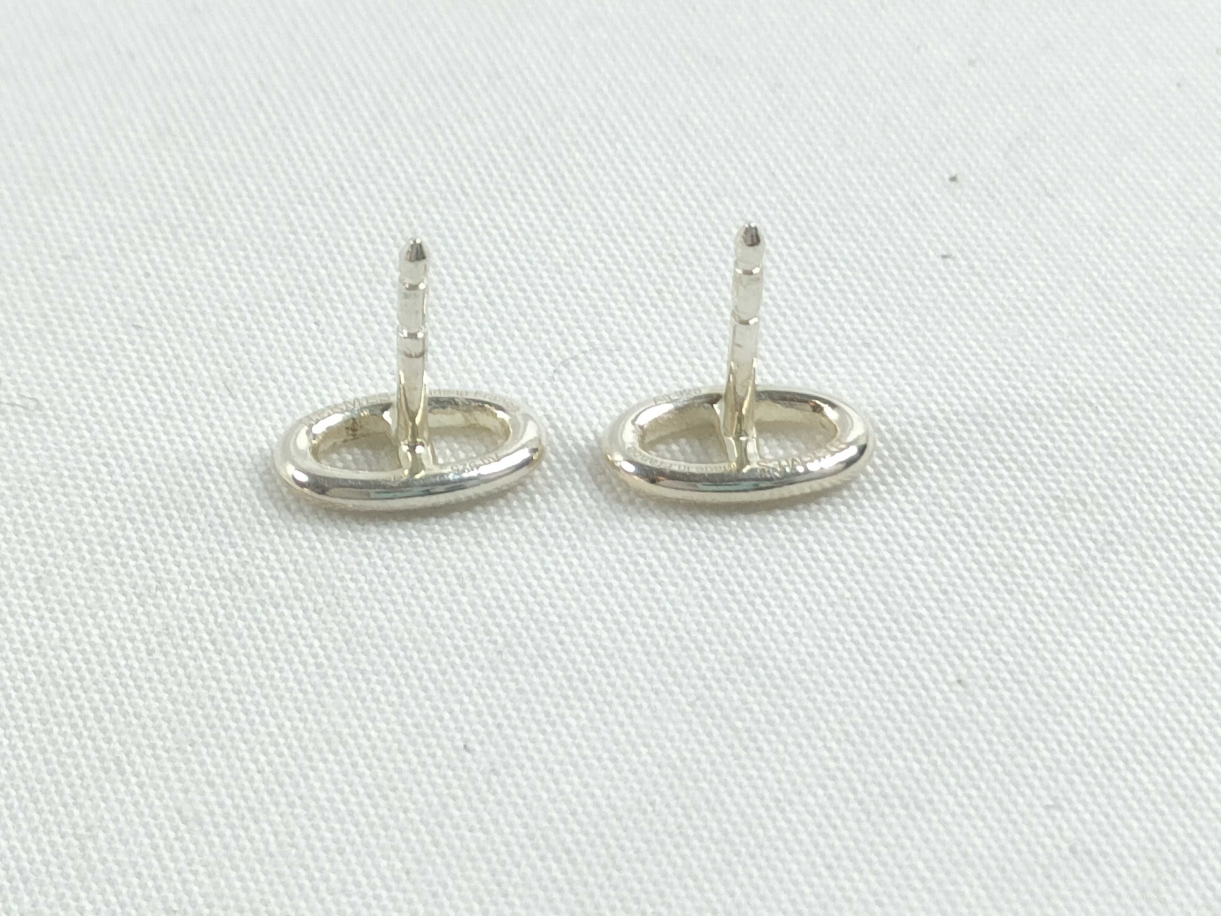 Silver Pig Nose Earrings — view 5