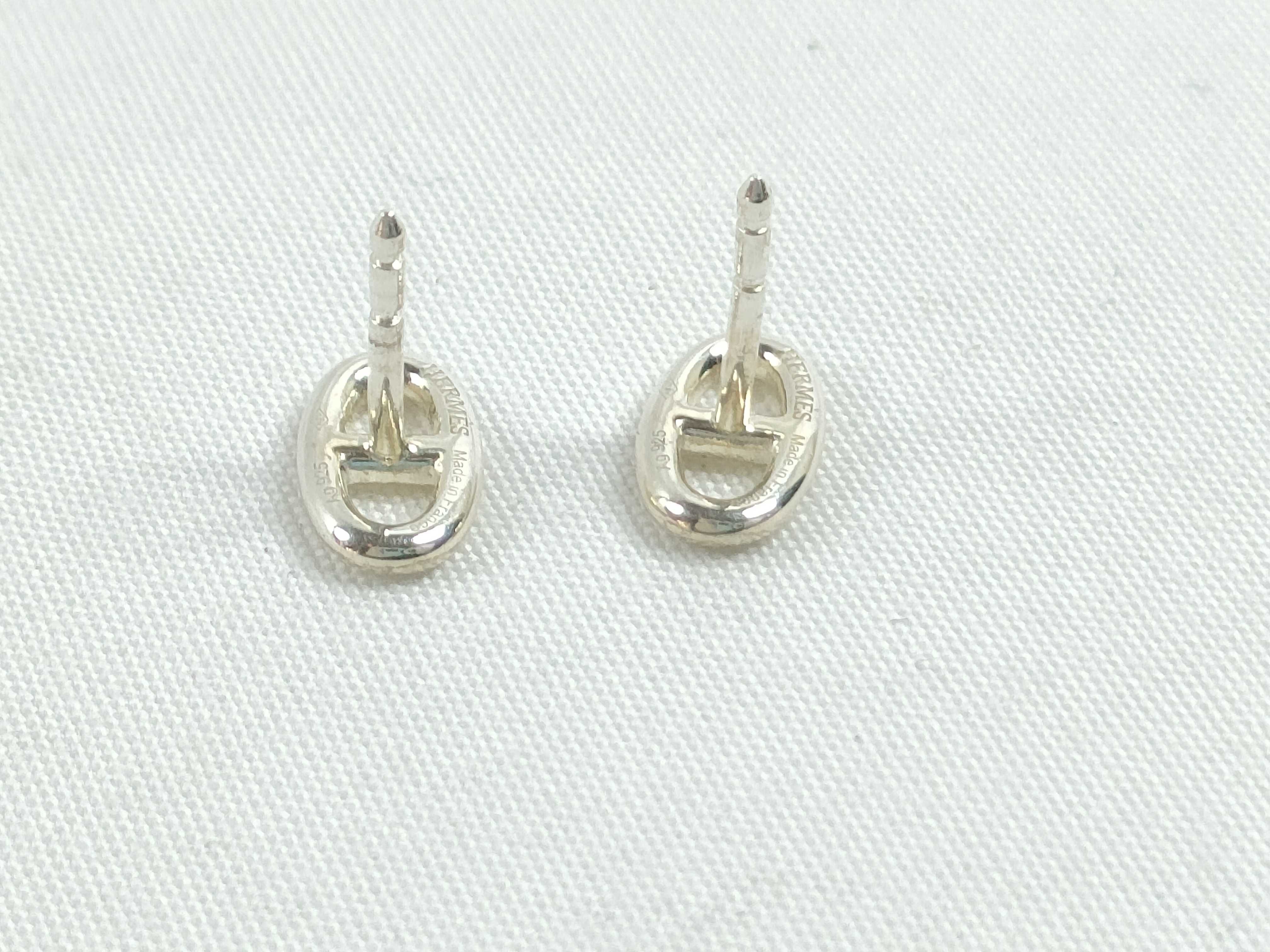 Silver Pig Nose Earrings — view 6