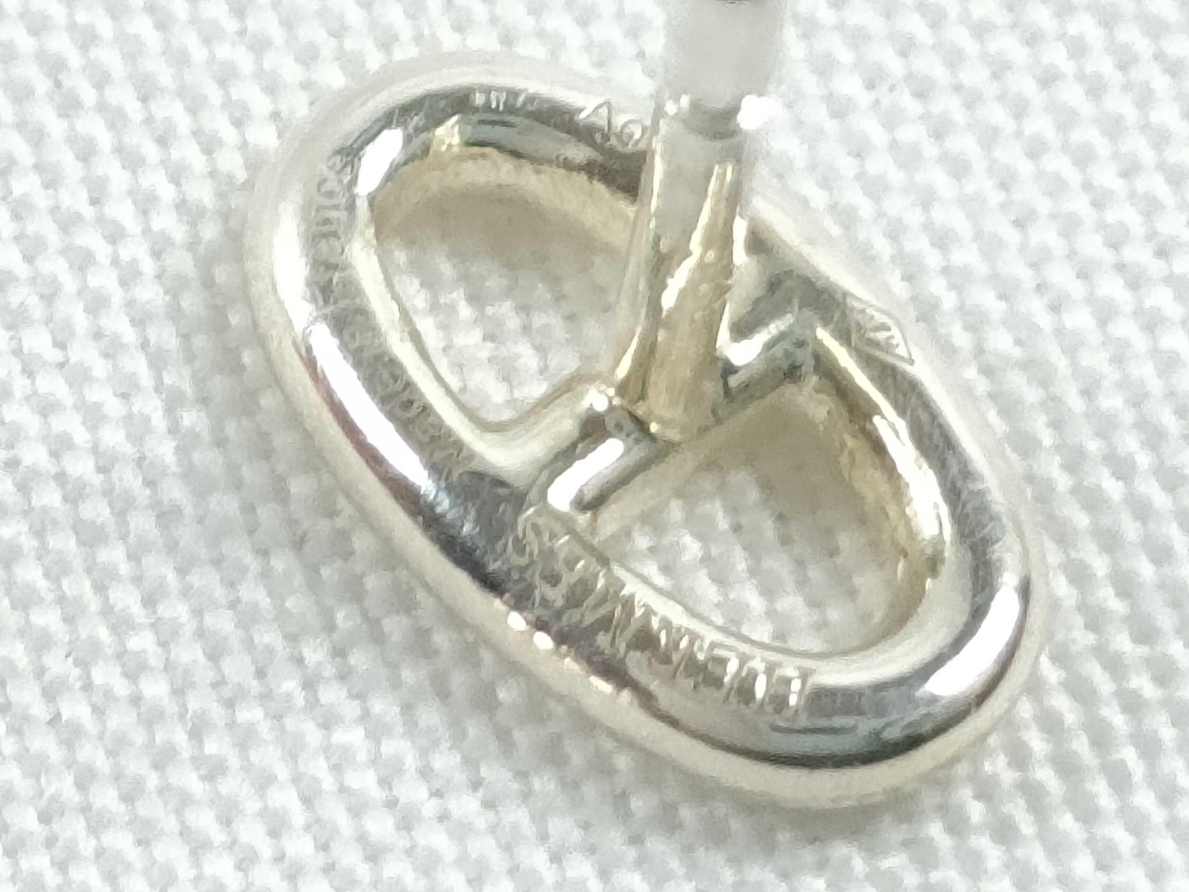 Silver Pig Nose Earrings — view 7