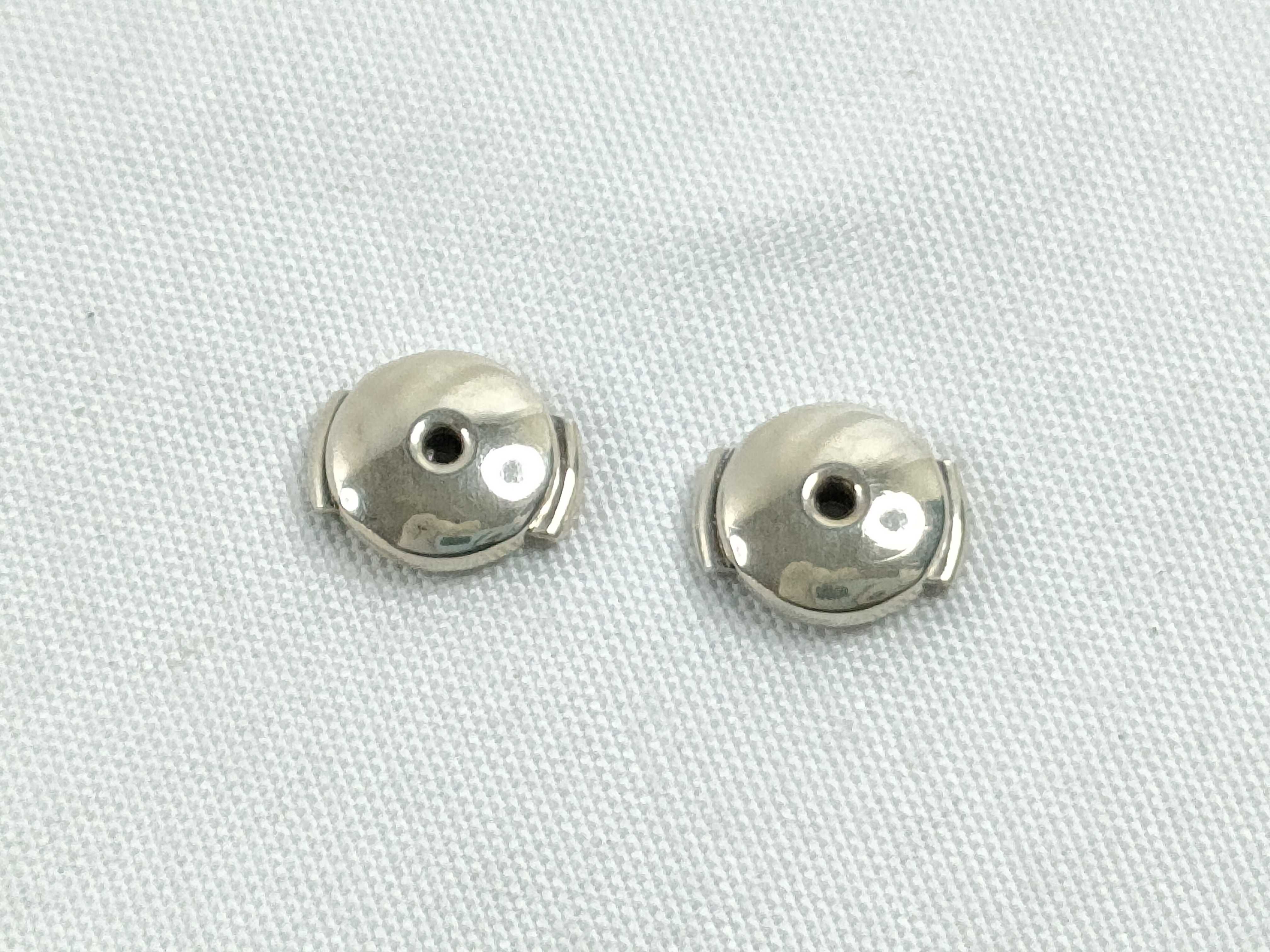 Silver Pig Nose Earrings — view 9