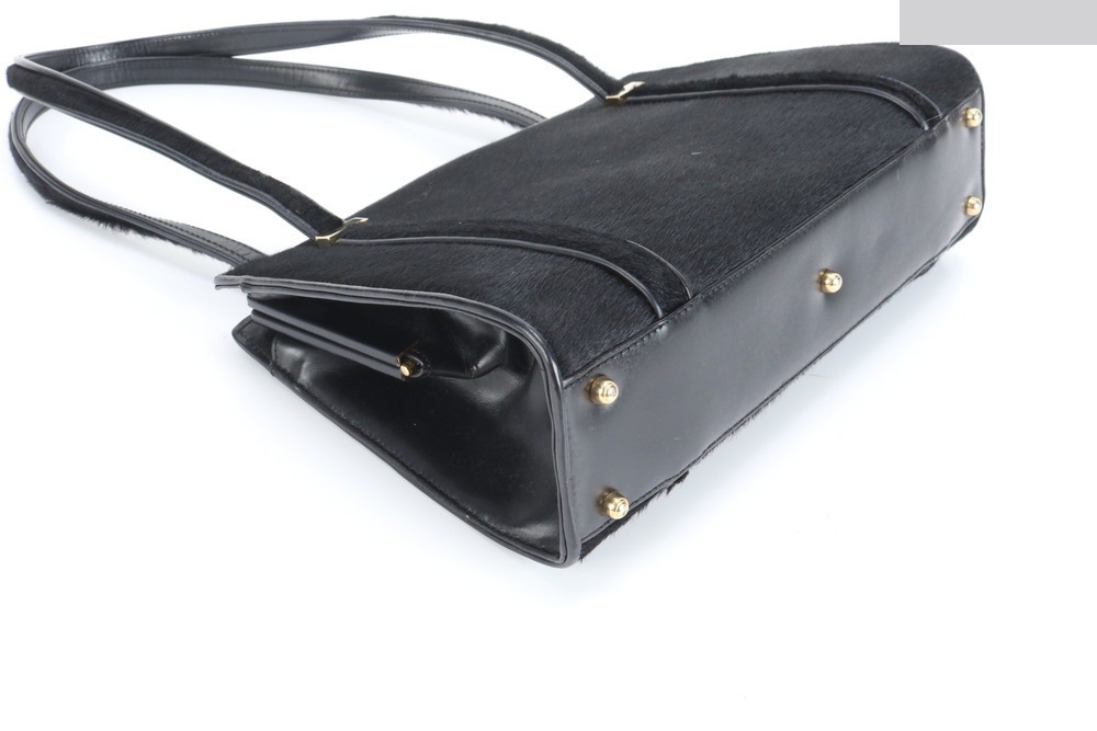 Calf hair leather shoulder bag — view 4