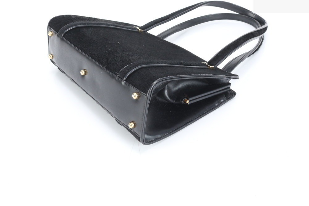 Calf hair leather shoulder bag — view 5
