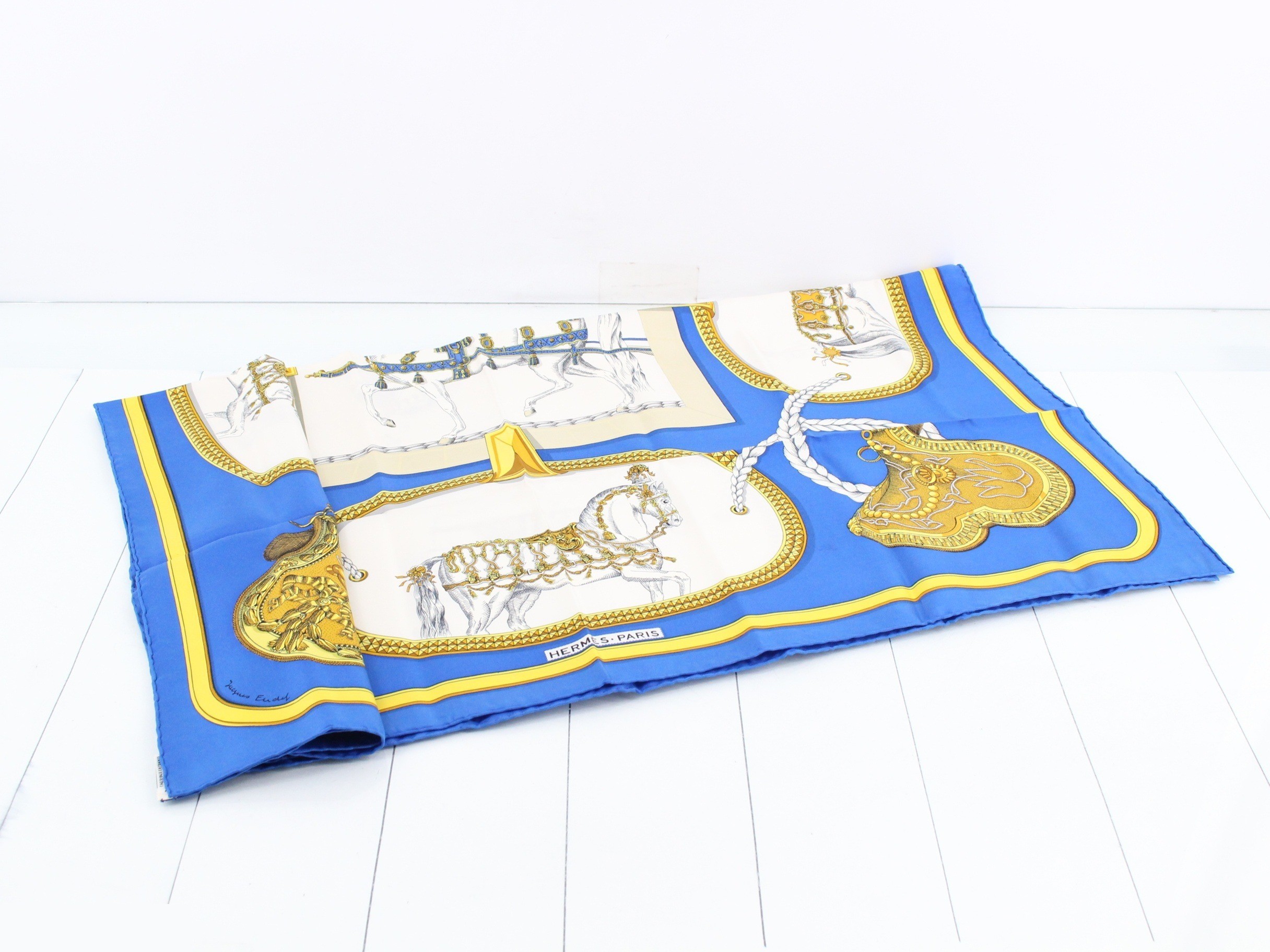 Carré 90, Horse in Formal Attire, Silk Scarf — view 3