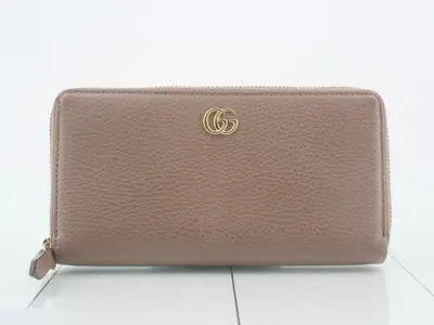 GG Marmont Round Zipper Long Wallet