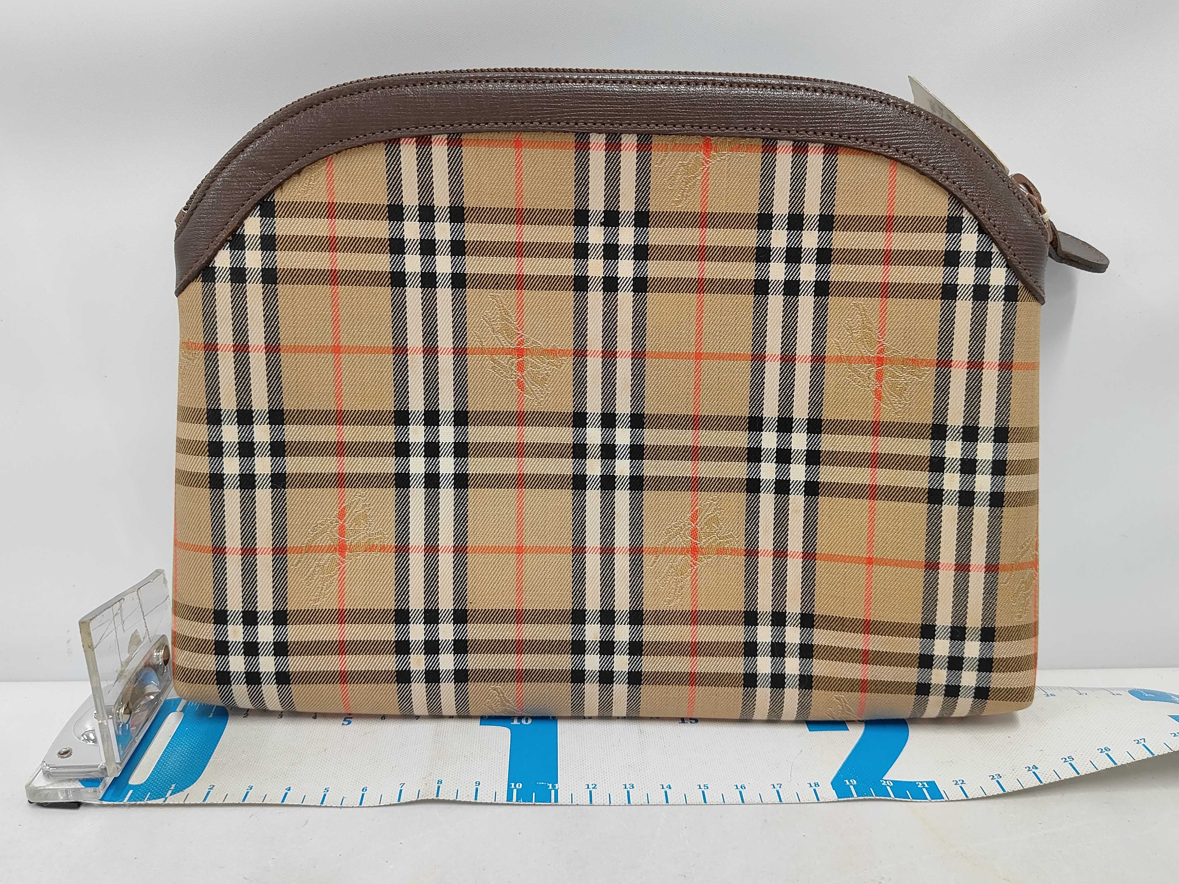 clutch bag/pouch with tags, Nova Check pattern. — view 2