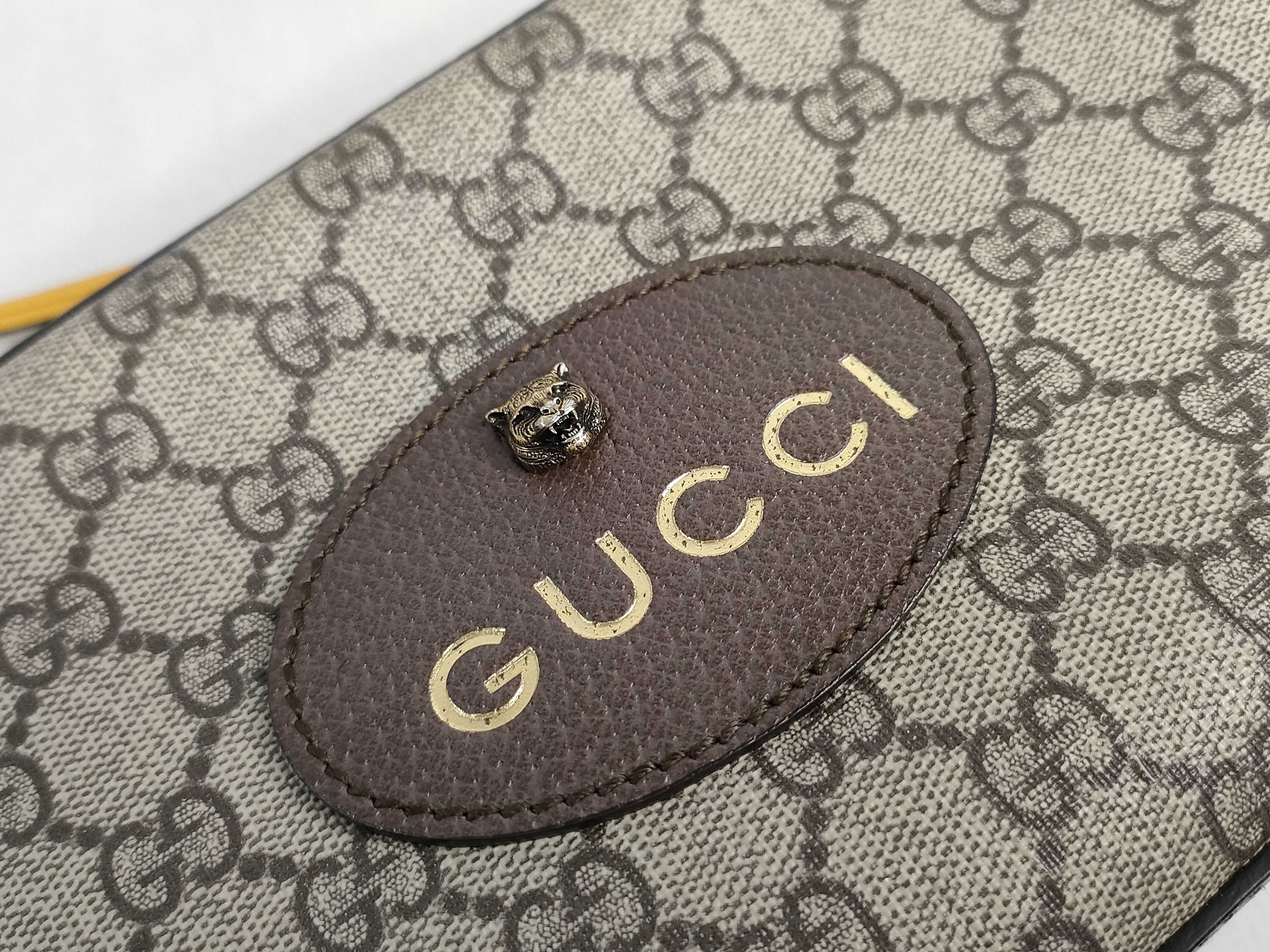 GG Supreme ID Bag GG Supreme Ophidia Tiger Head Monogram Canvas Mini Crossbody Bag Shoulder Bag — view 14