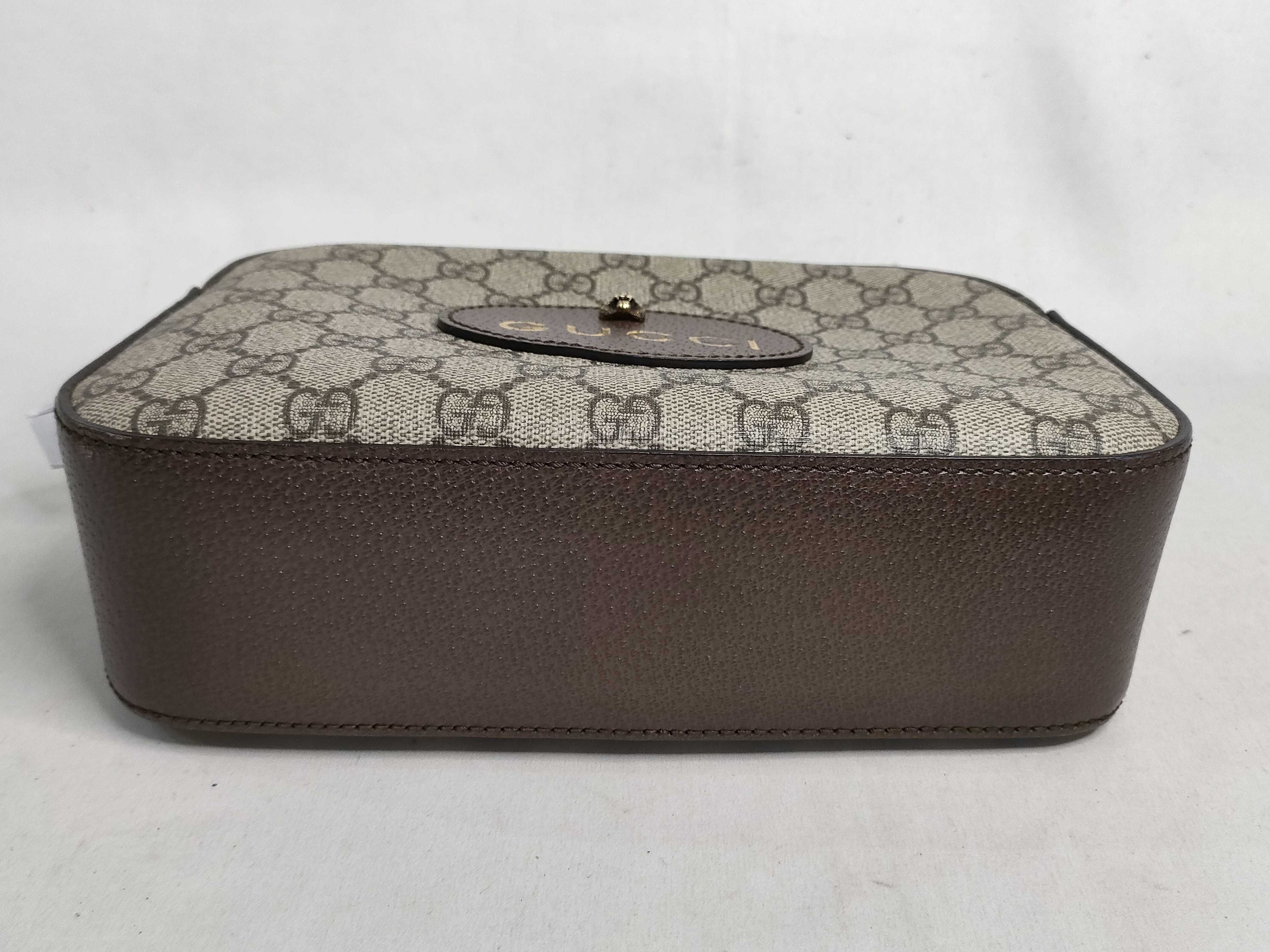 GG Supreme ID Bag GG Supreme Ophidia Tiger Head Monogram Canvas Mini Crossbody Bag Shoulder Bag — view 7