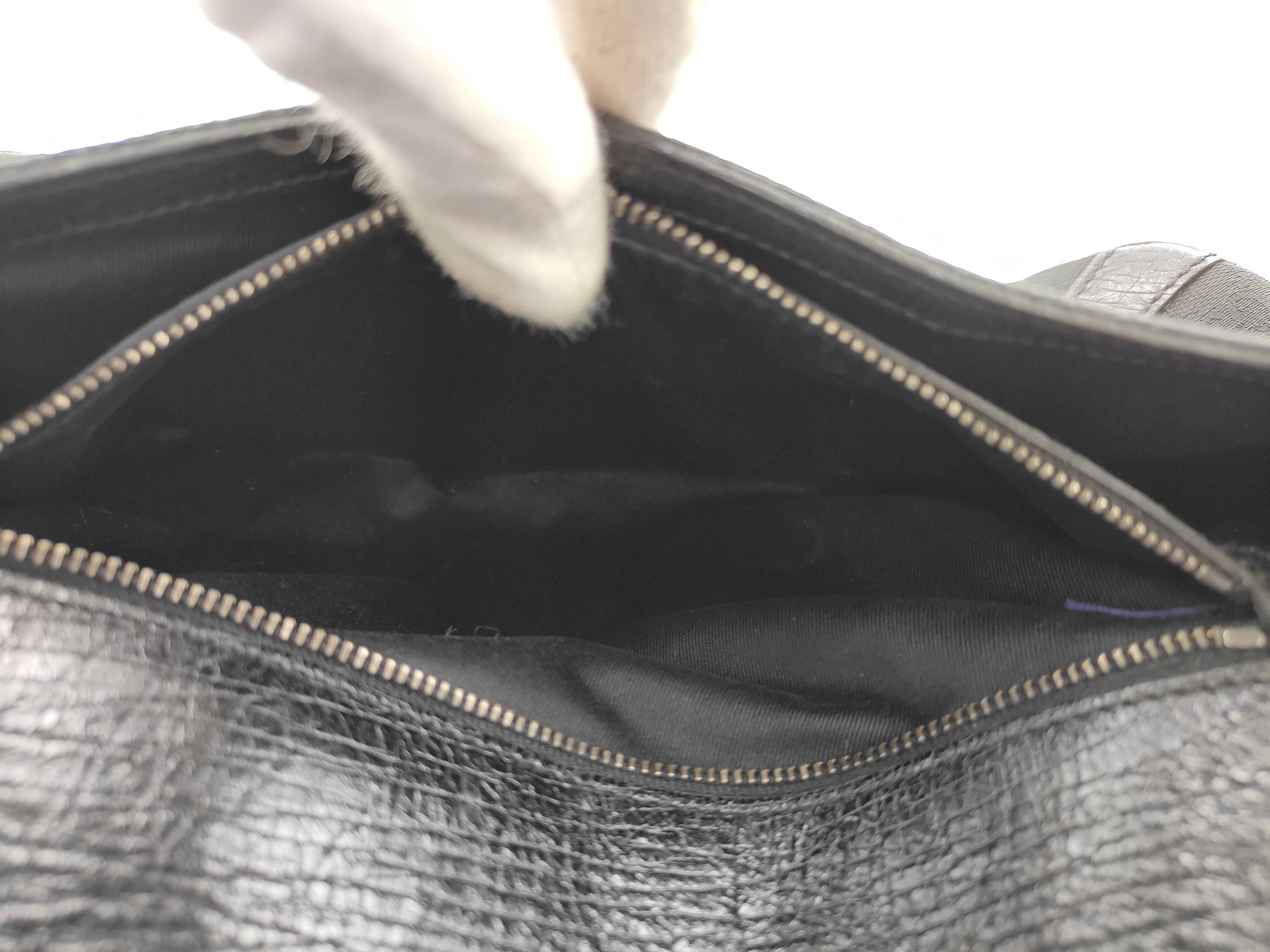GG Canvas Shoulder Bag 114915 - Black Shoulder Bag with Bit Hardware — view 11