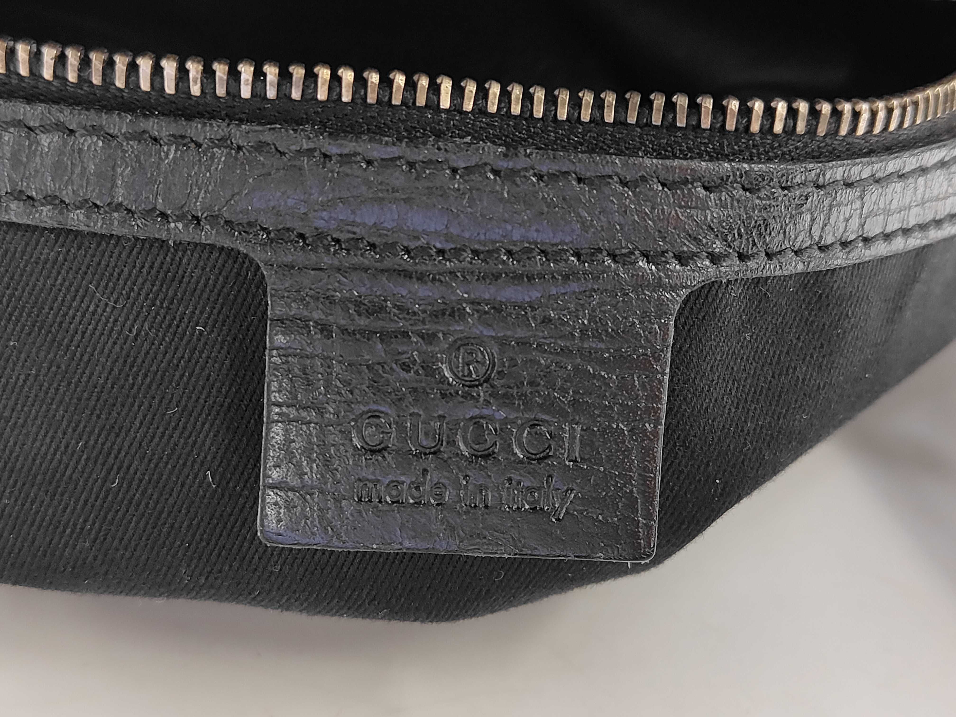 GG Canvas Shoulder Bag 114915 - Black Shoulder Bag with Bit Hardware — view 12