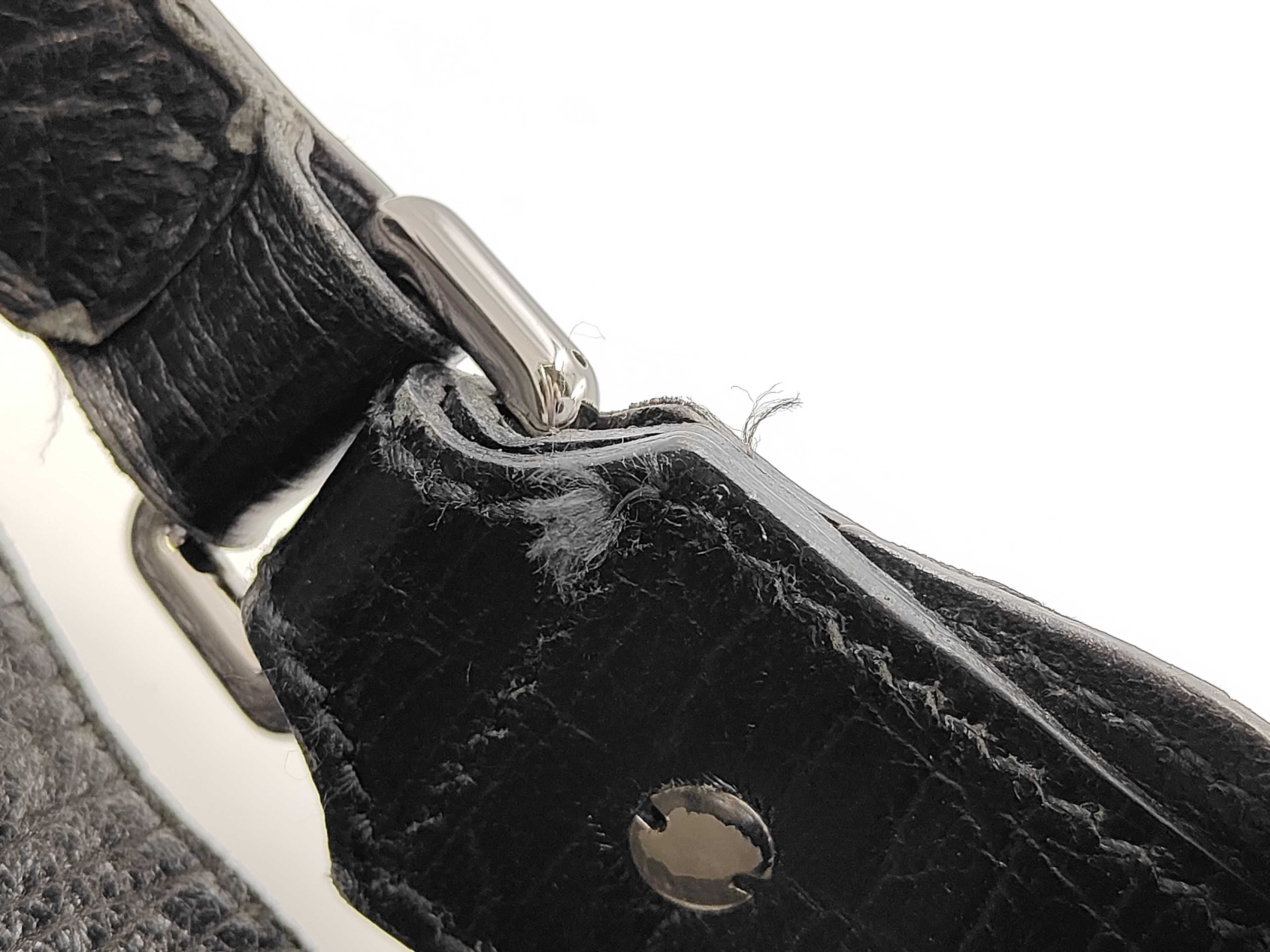 GG Canvas Shoulder Bag 114915 - Black Shoulder Bag with Bit Hardware — view 9