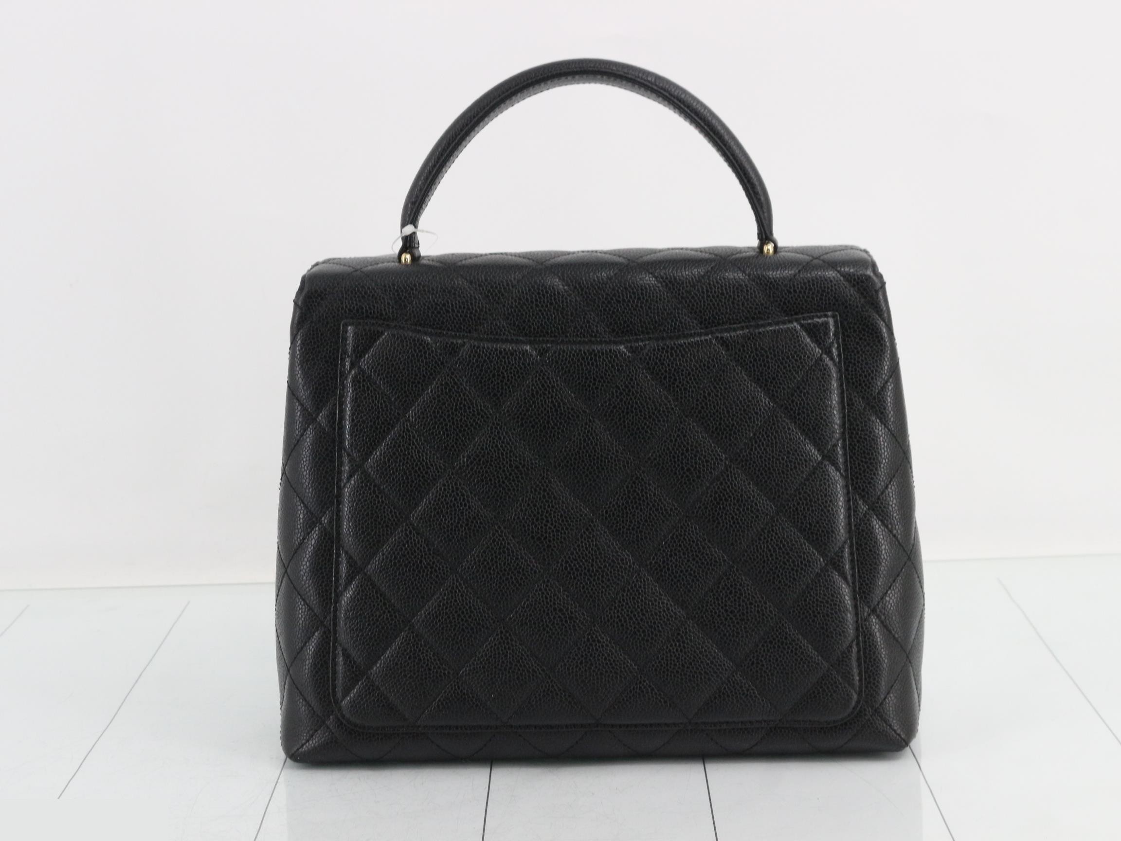Caviar Kelly Type Top Handle Handbag — view 2
