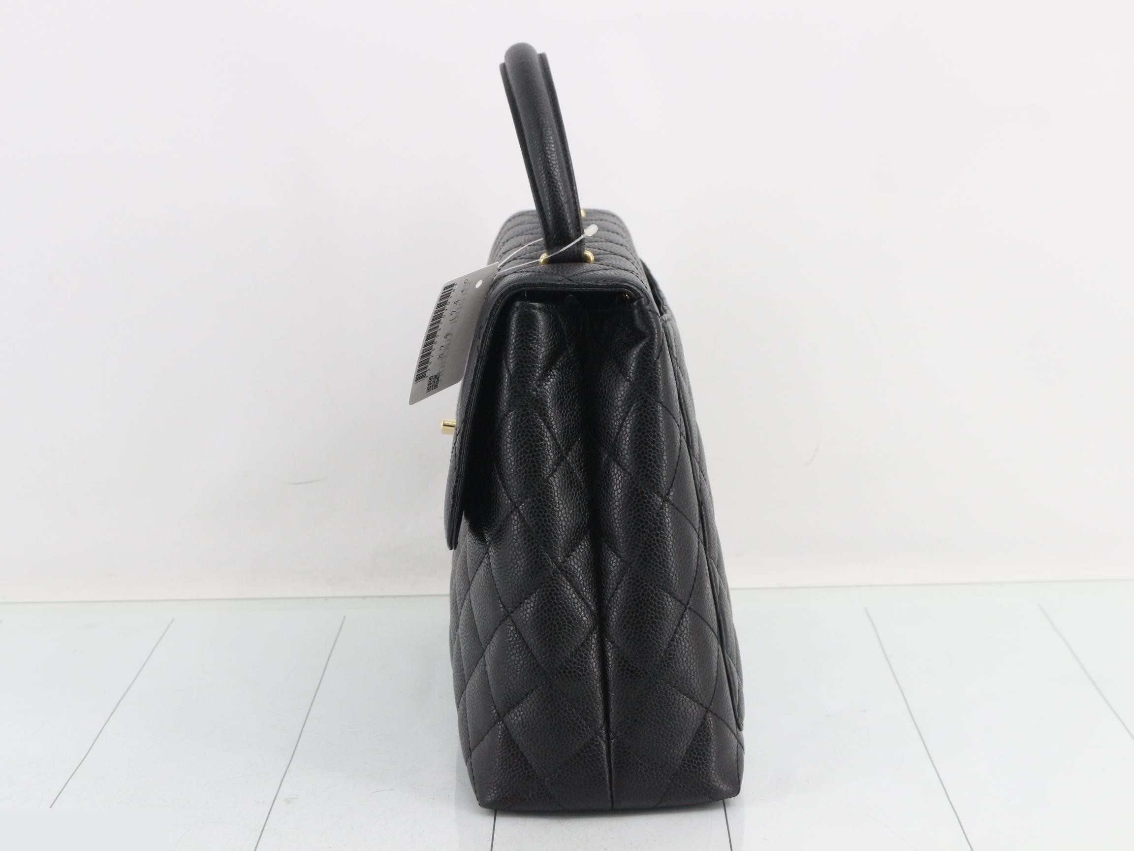 Caviar Kelly Type Top Handle Handbag — view 3