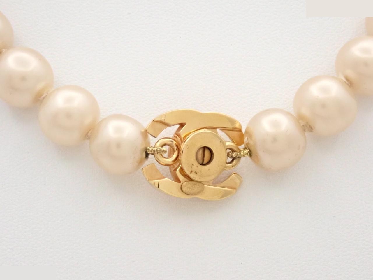 Pearl Coco Mark Necklace, approximately 42cm in length. — view 2