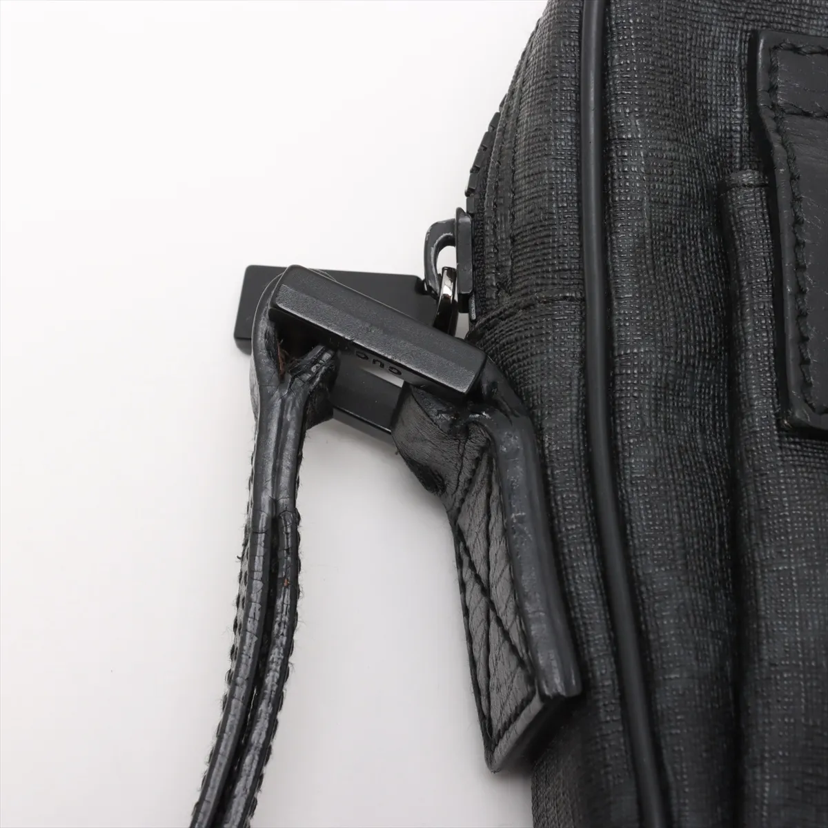 GG Supreme PVC x Leather Clutch Bag Black 162784 — view 15