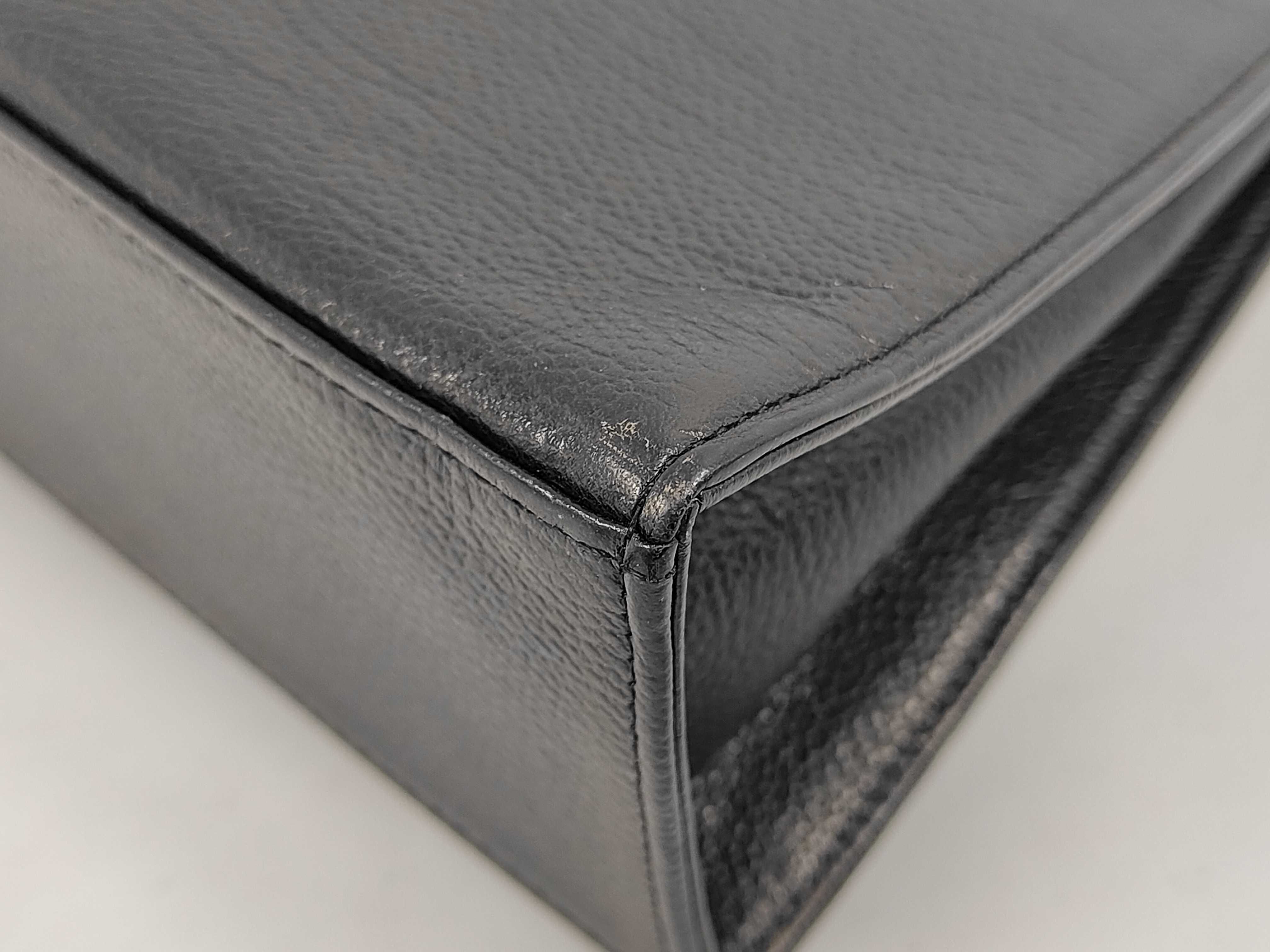 logo top handle handbag, black handbag. — view 4