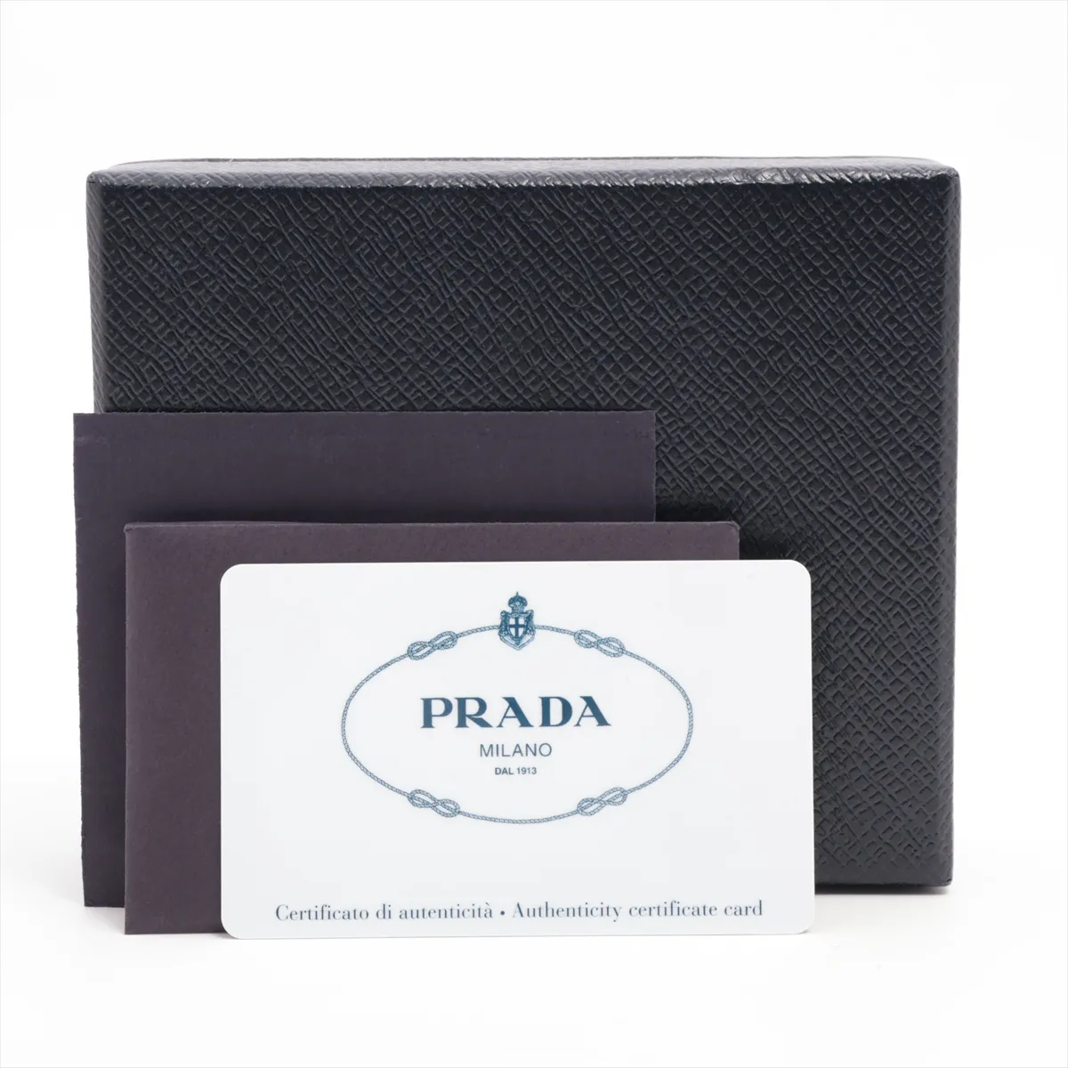 Saffiano 2MO004 Leather Card Case Blue Saffiano Baiade — view 6