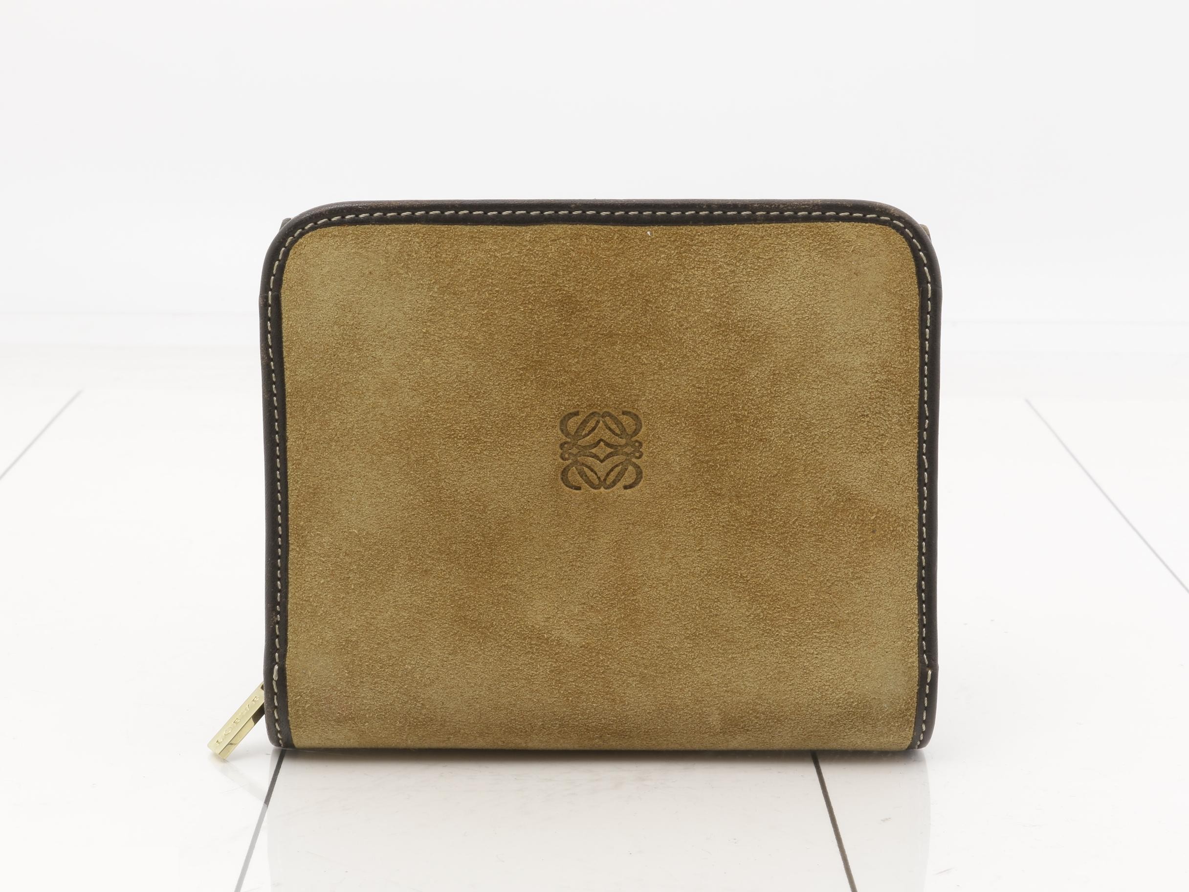 Suede Anagram Wallet