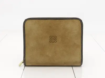 Suede Anagram Wallet