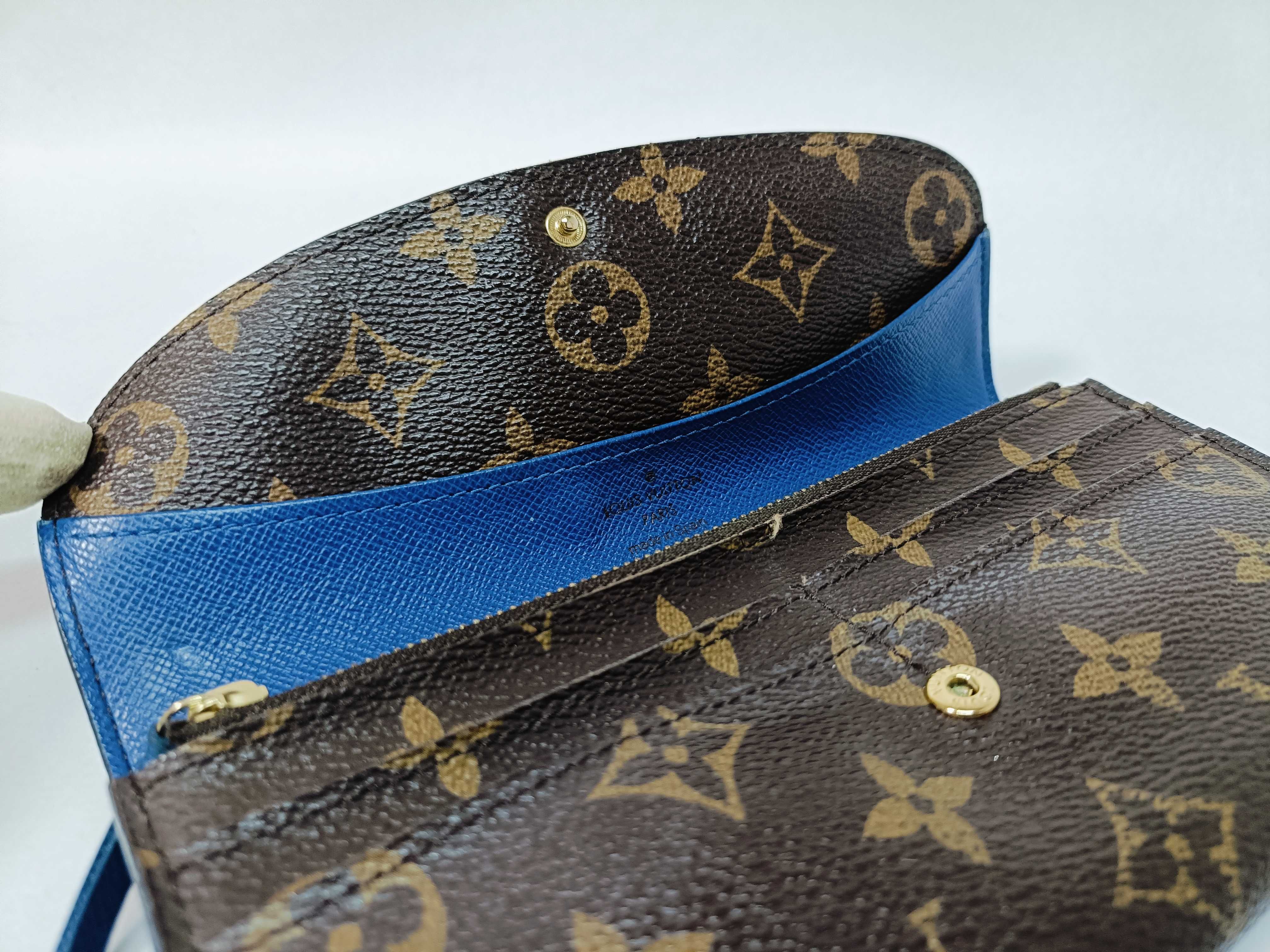 Monogram Portefeuille Emilie Blue Wallet — view 8