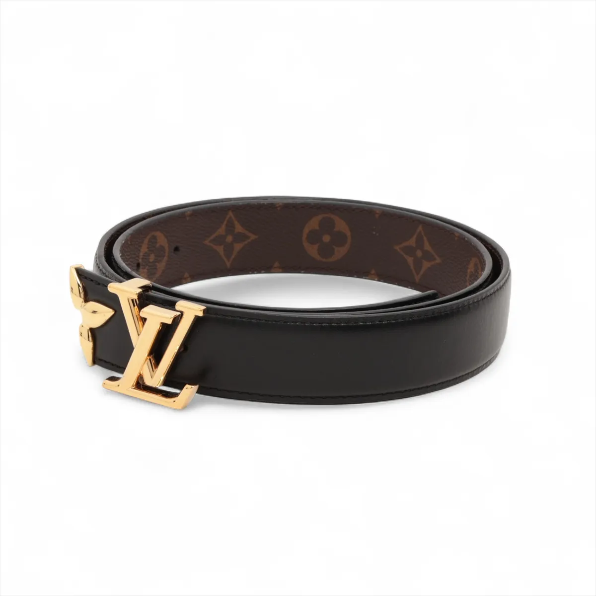M0699 Belt Pretty LV30MM Reversible BC4213 Belt 80 PVC x Leather Black x Brown