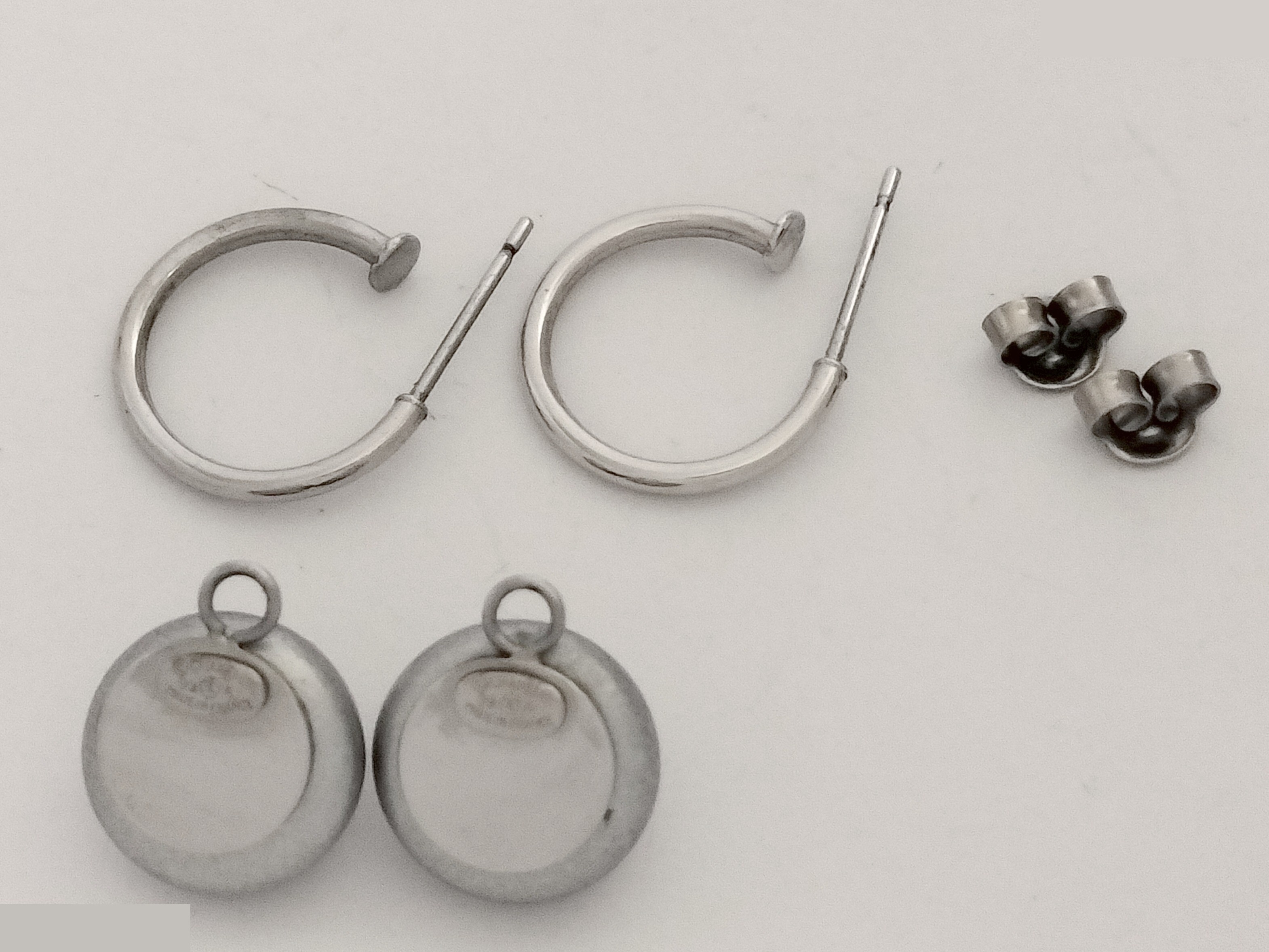 Coco Silver Hoop Earrings — view 2