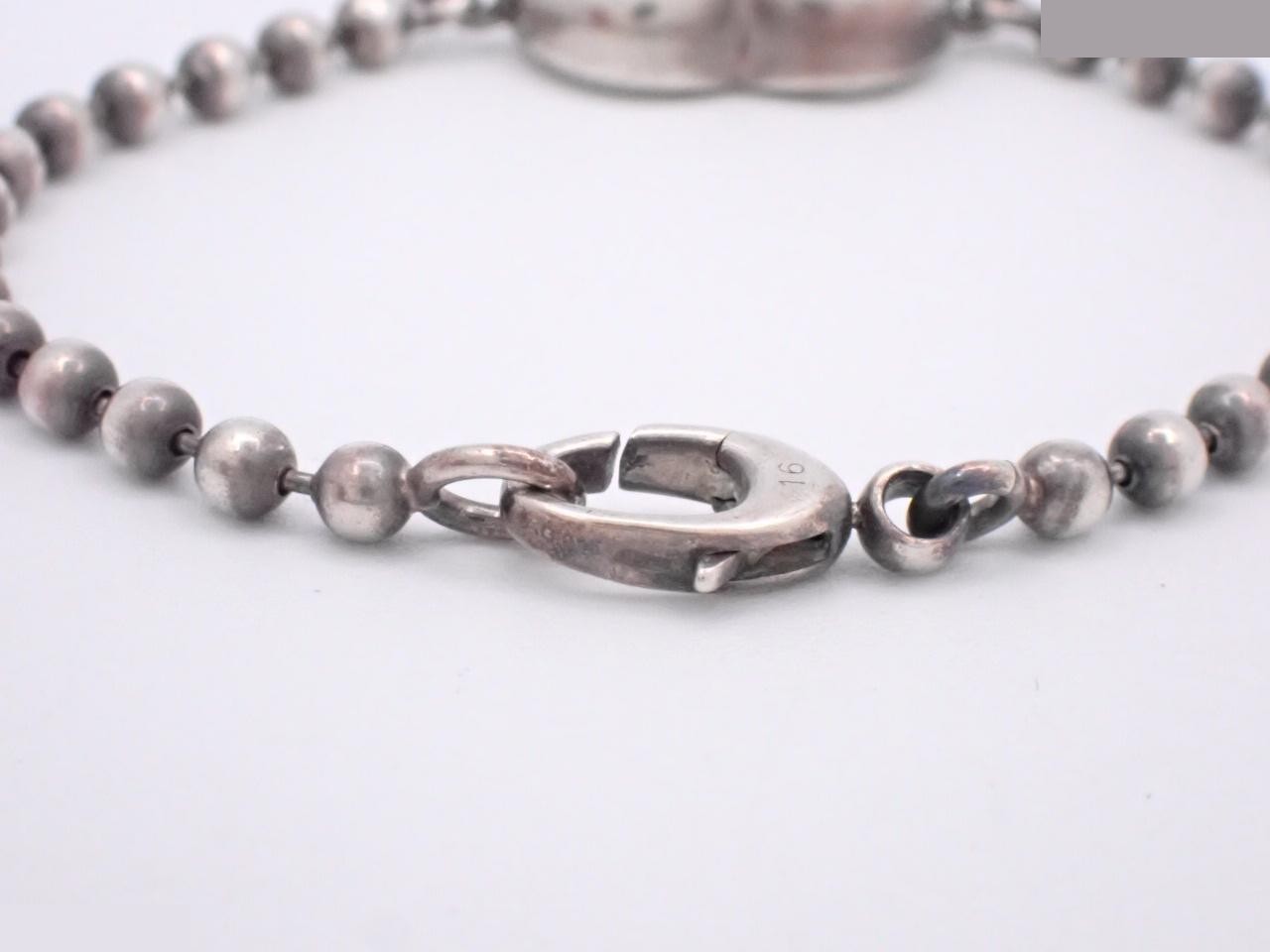 925 Heart Ball Chain Bracelet, 12.6g, Wrist Circumference Approx. 16cm — view 3
