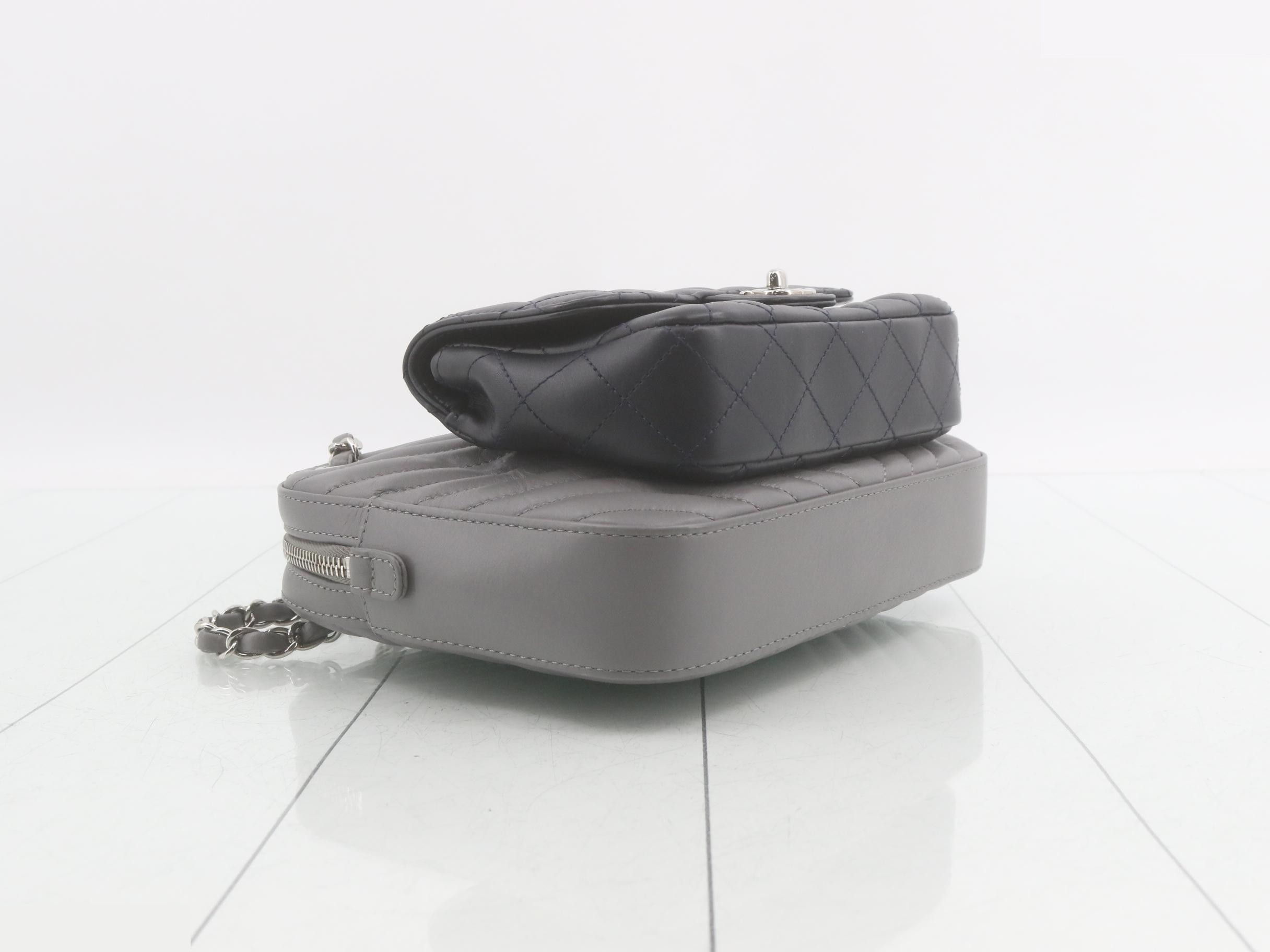 Gemini Matelassé Lambskin Shoulder Bag — view 5