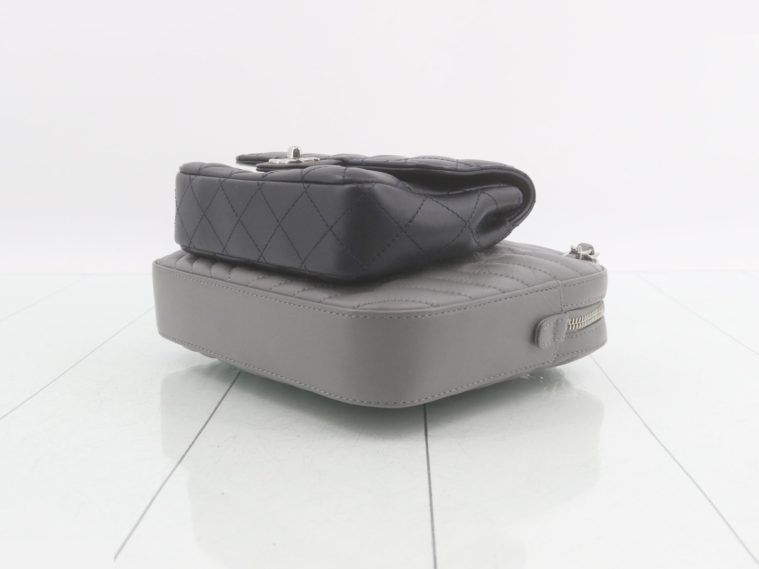 Gemini Matelassé Lambskin Shoulder Bag — view 6