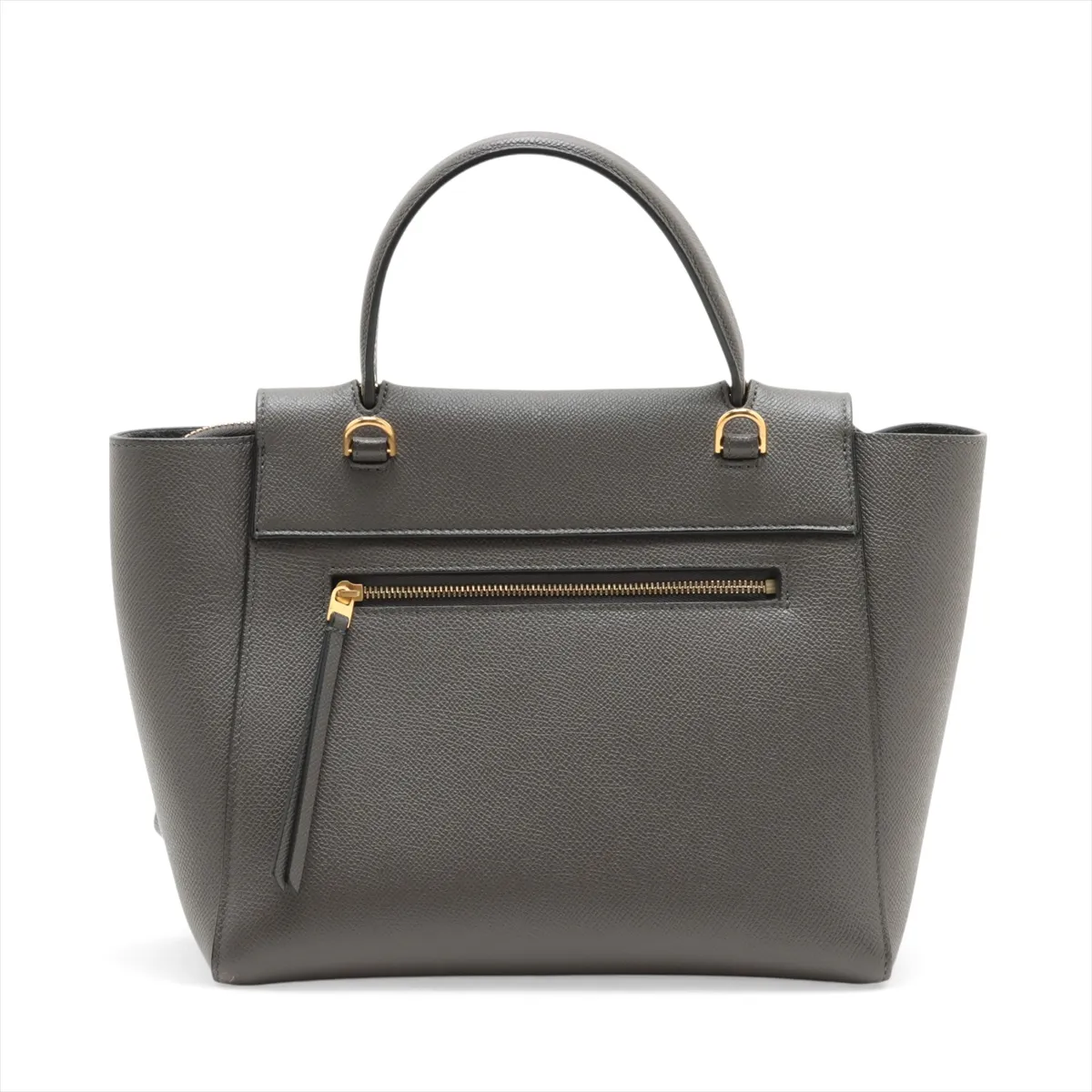 Belt Bag Micro Leather 2WAY Handbag Gray — view 2
