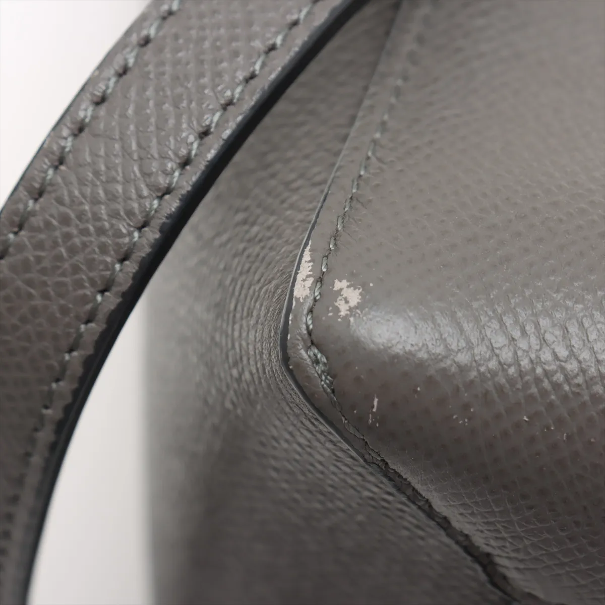 Belt Bag Micro Leather 2WAY Handbag Gray — view 13