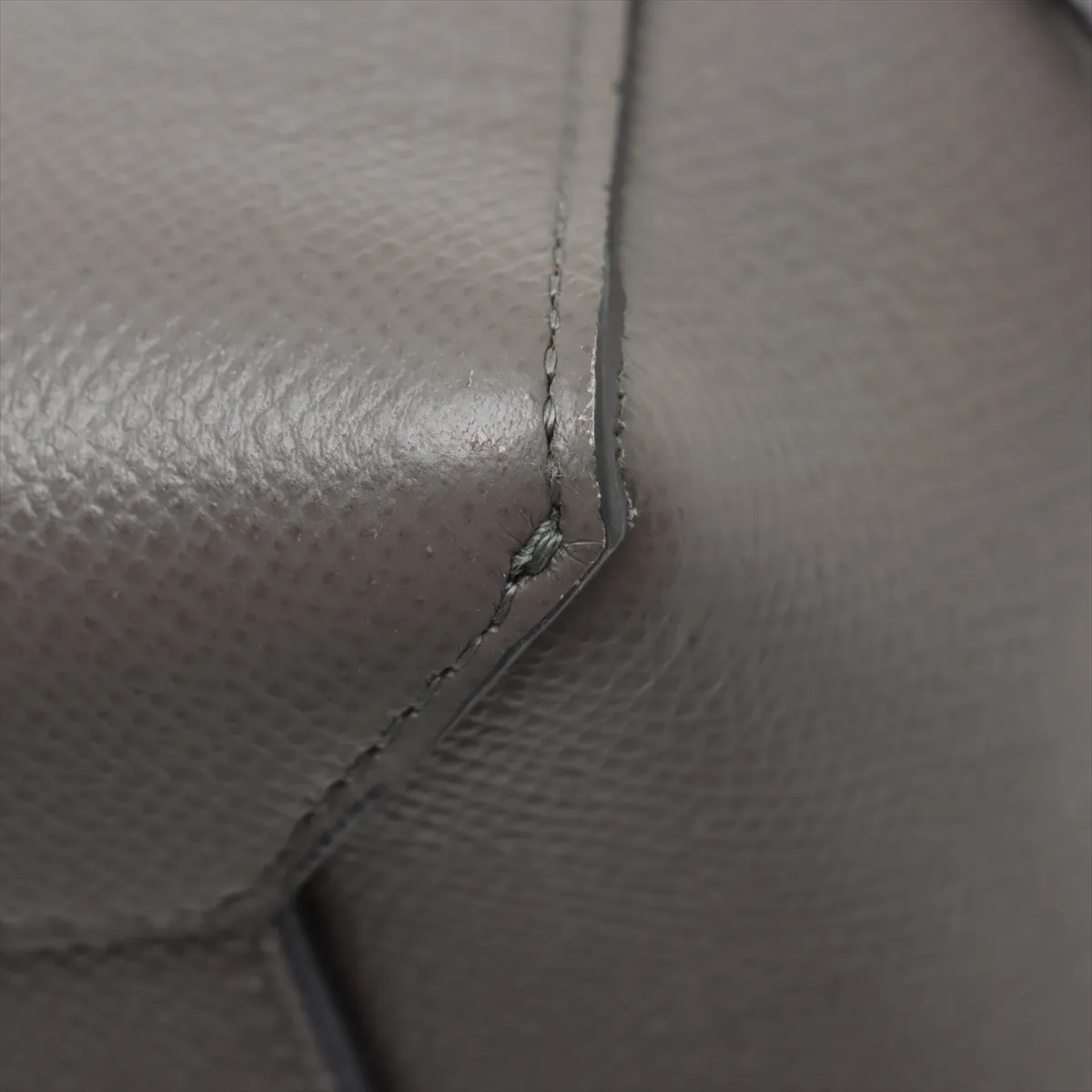 Belt Bag Micro Leather 2WAY Handbag Gray — view 14