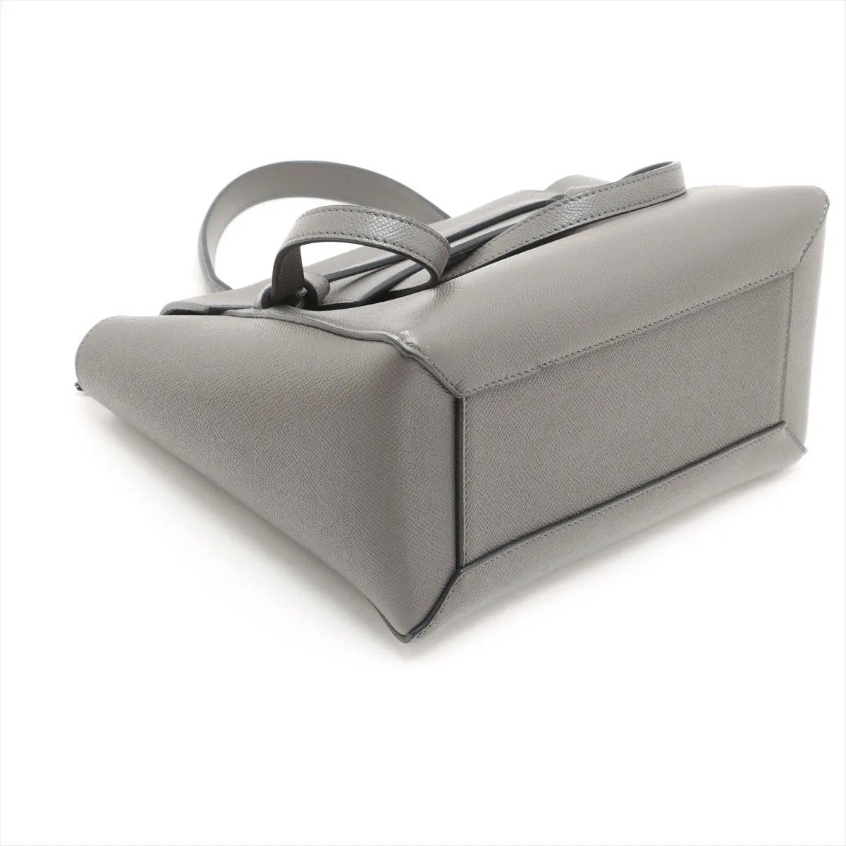 Belt Bag Micro Leather 2WAY Handbag Gray — view 4
