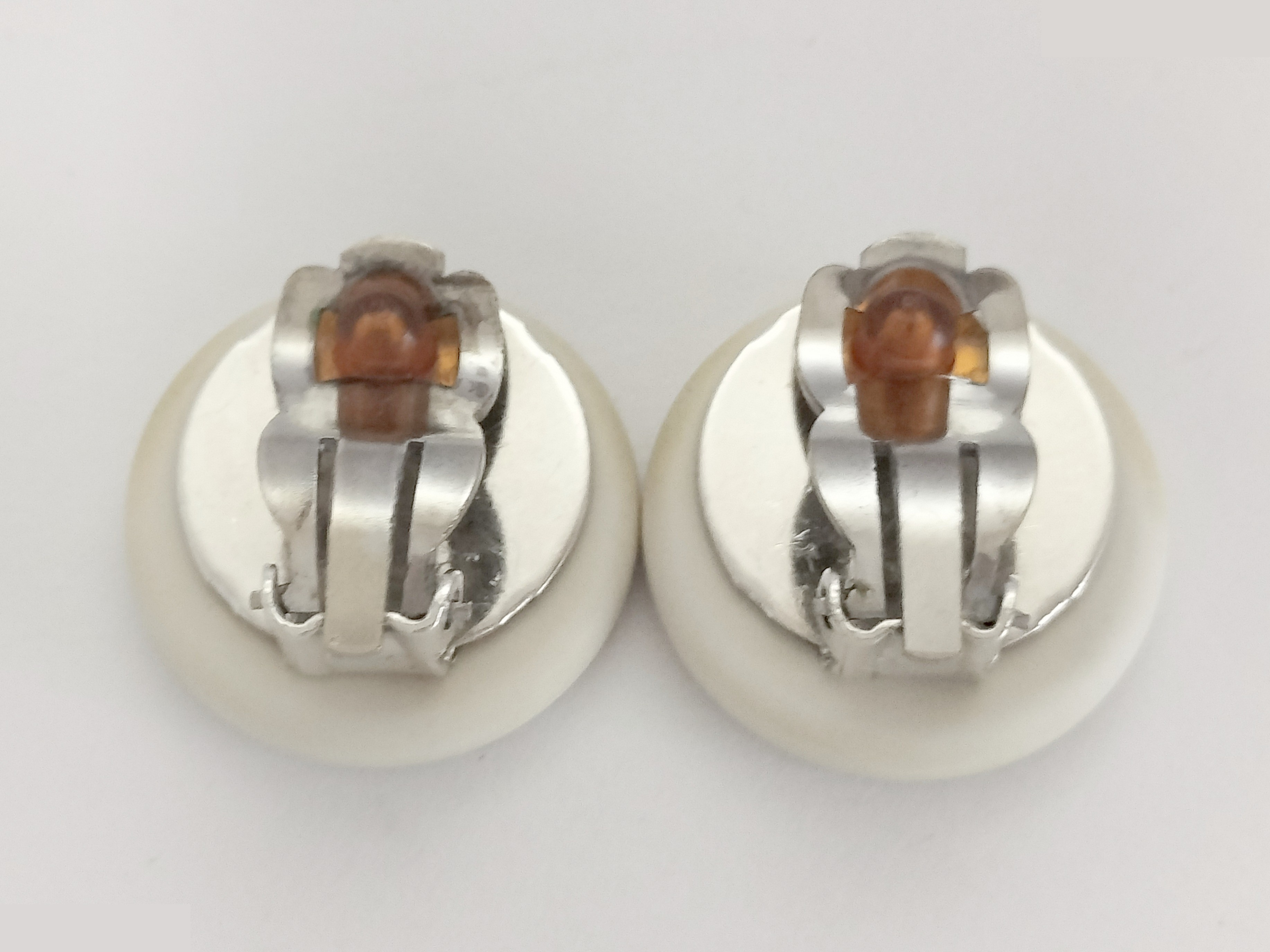 Coco White Black Earrings — view 4