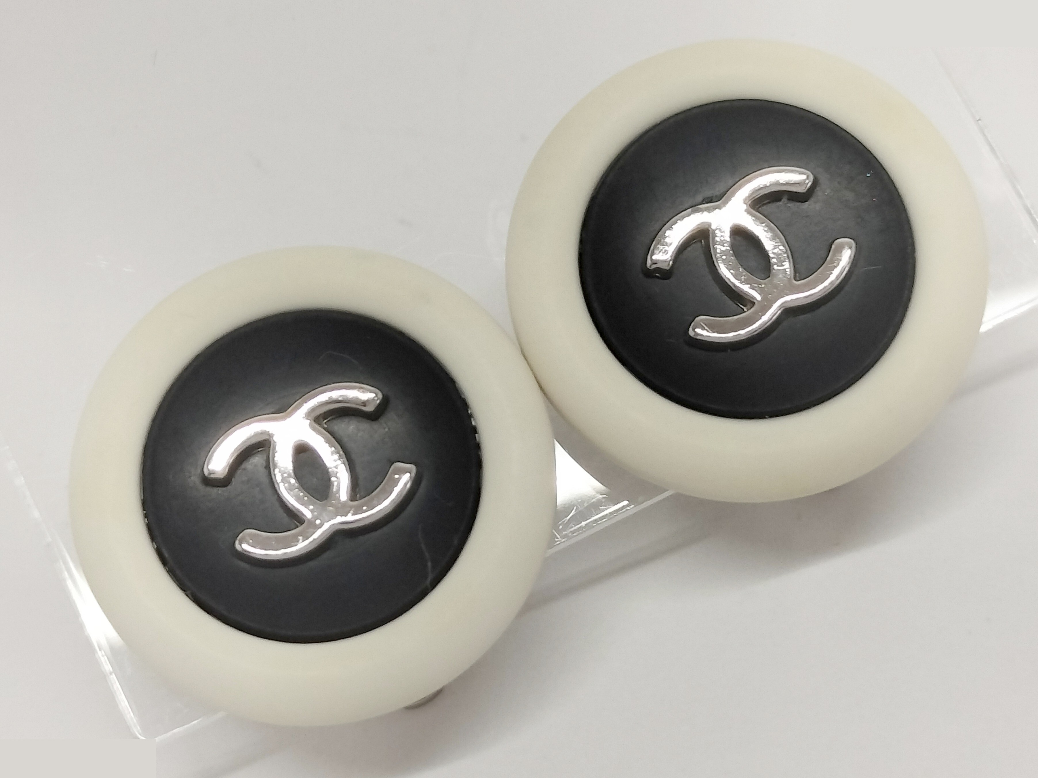 Coco White Black Earrings — view 5